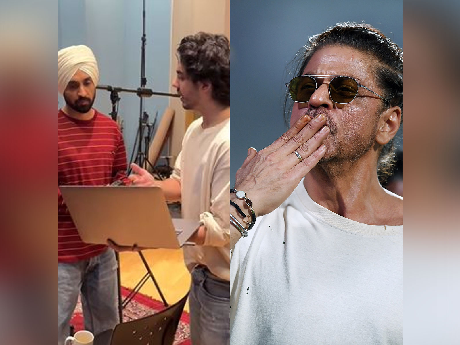 Shah Rukh Khan reacts to Diljit Dosanjh song (Photo/ANI/Instagram@iamsrk)