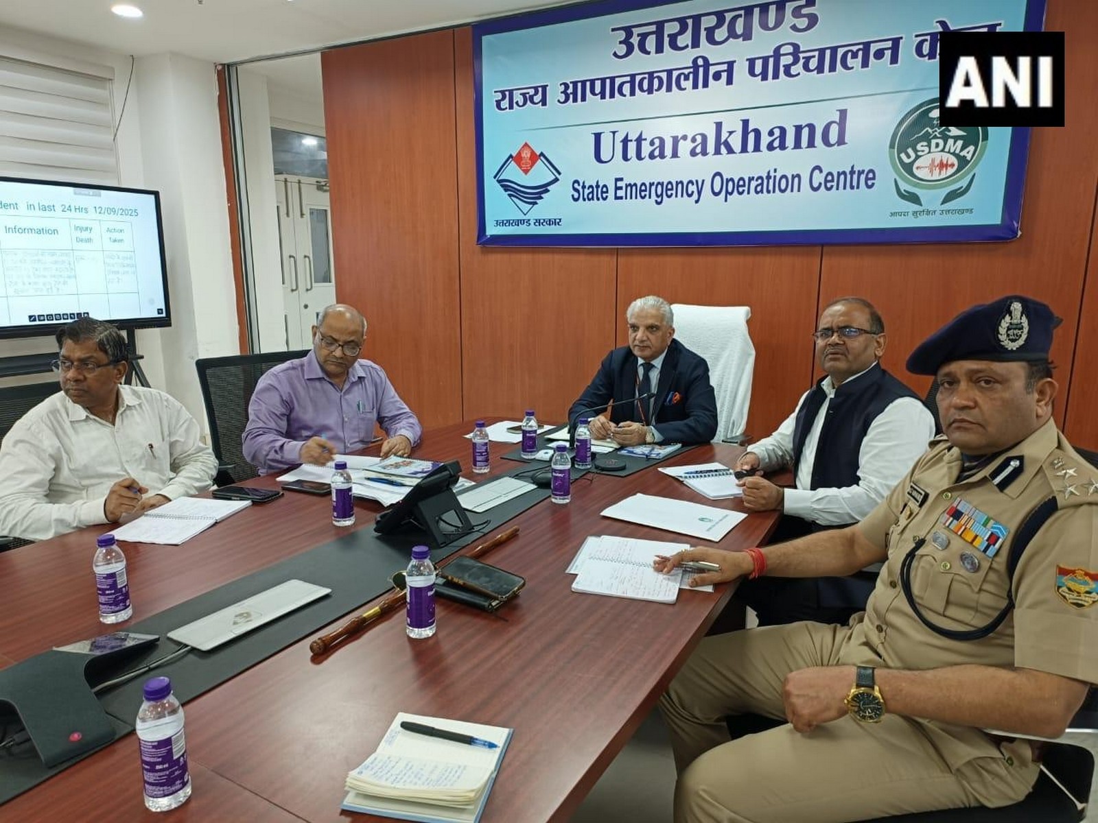 NDMA member Rajendra Singh reviews disaster relief measures in Uttarakhand (Photo/ANI) 