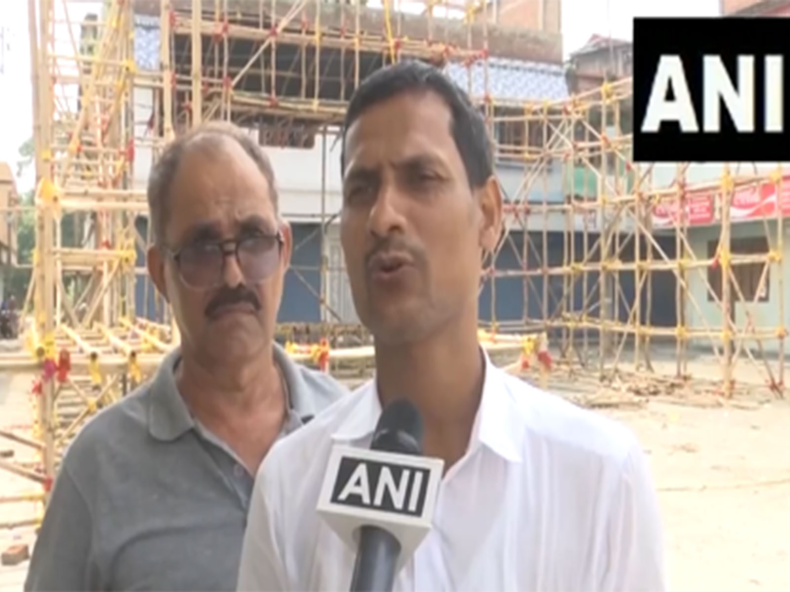 Panitanki Durga Puja committee secretary Deepak Chakraborty (Photo/ANI)