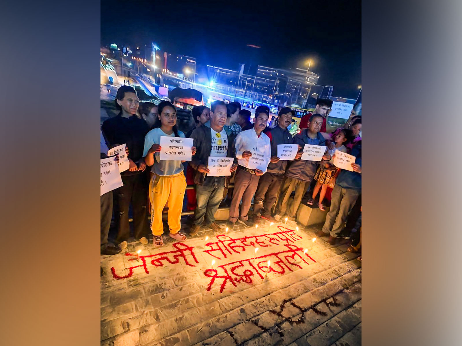 Nepal's citizens pay candlelight tribute to those killed in Gen Z protests (Image/ANI)