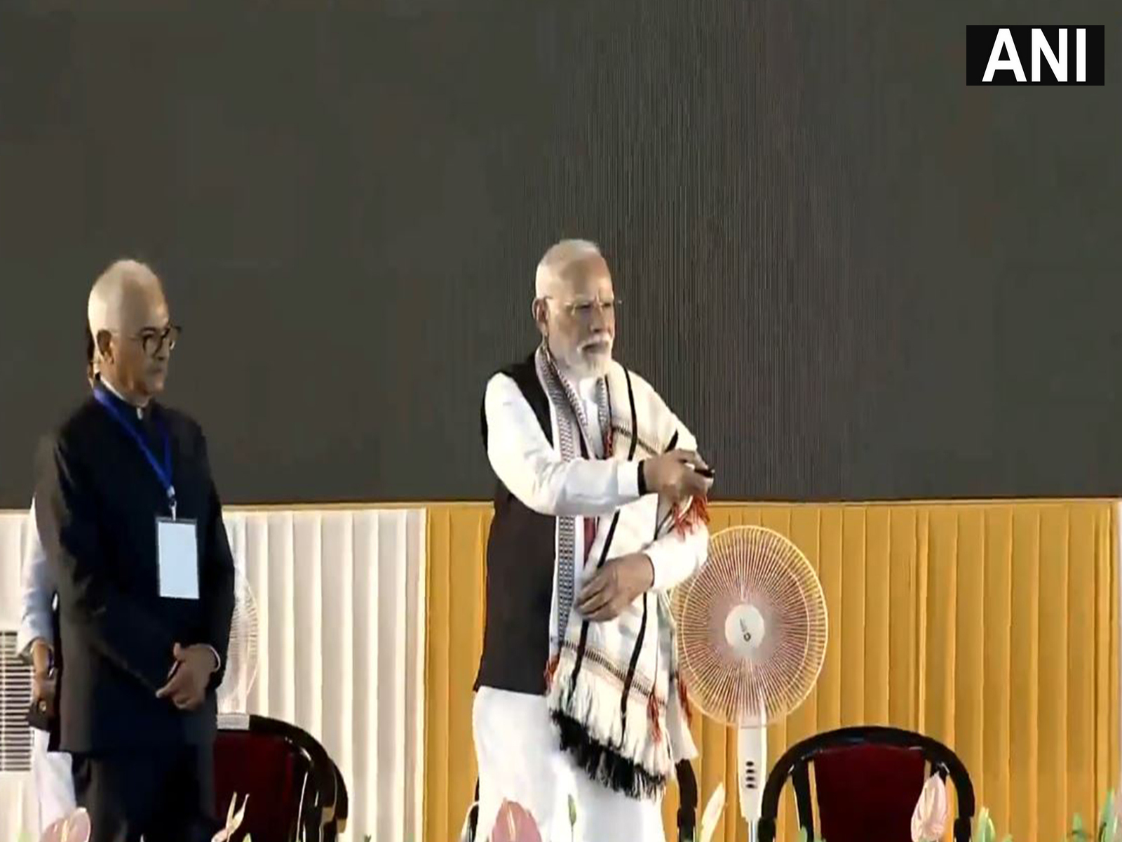PM Modi in Imphal (Photo/ANI)