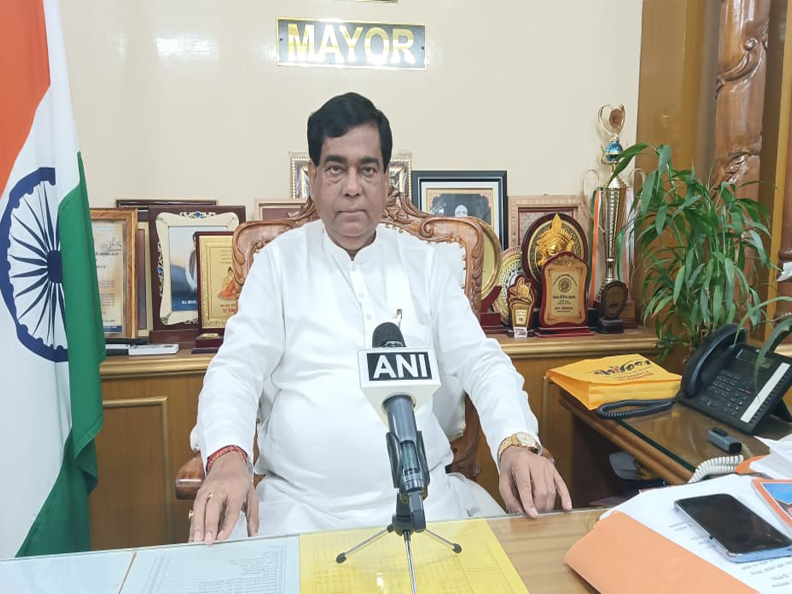 Dipak Majumder, Mayor of Agartala Municipal Corporation (Photo/ANI)