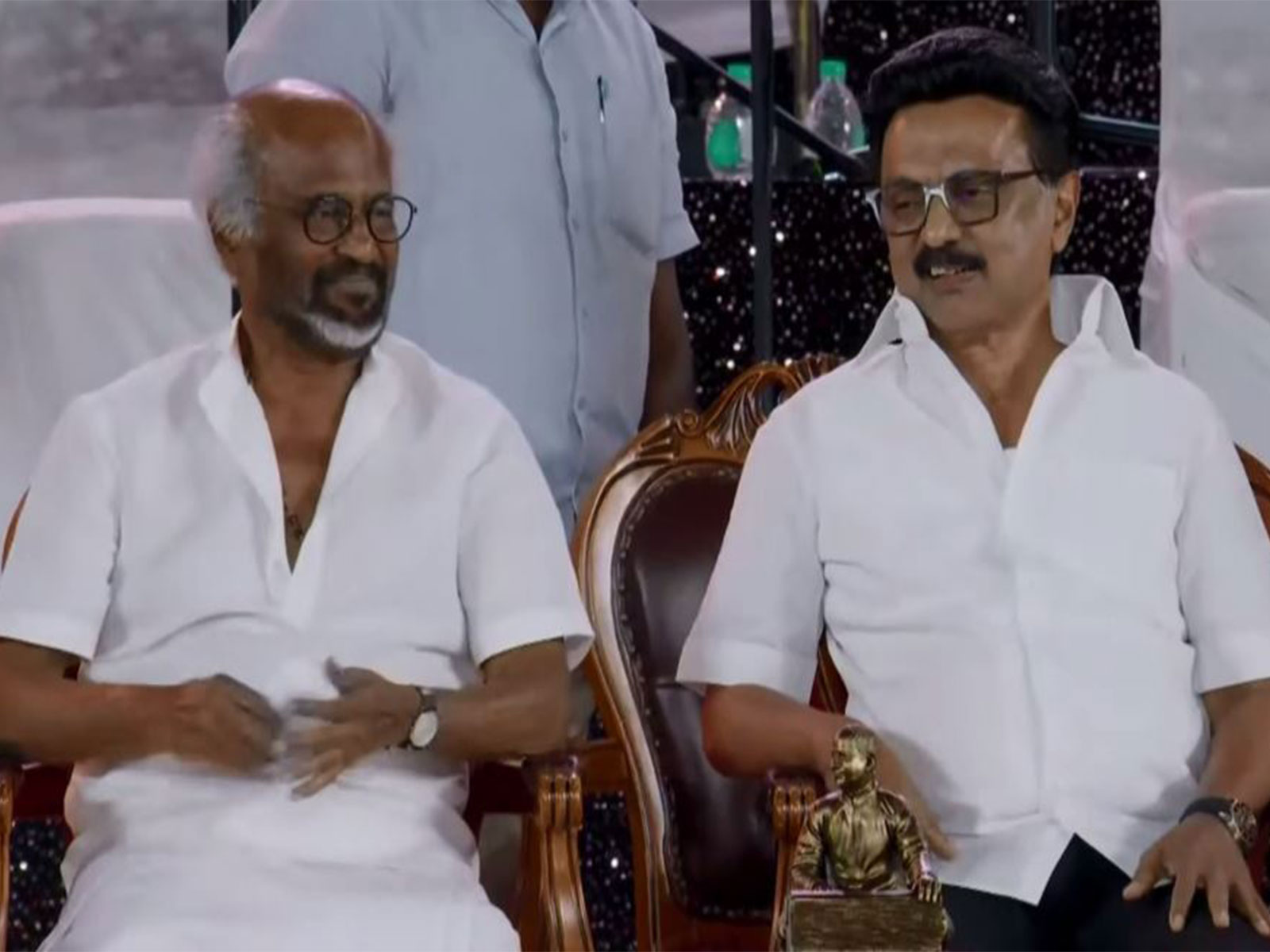 Actor Rajinikanth and Tamil Nadu CM MK Stalin (Photo/TN DIPR)