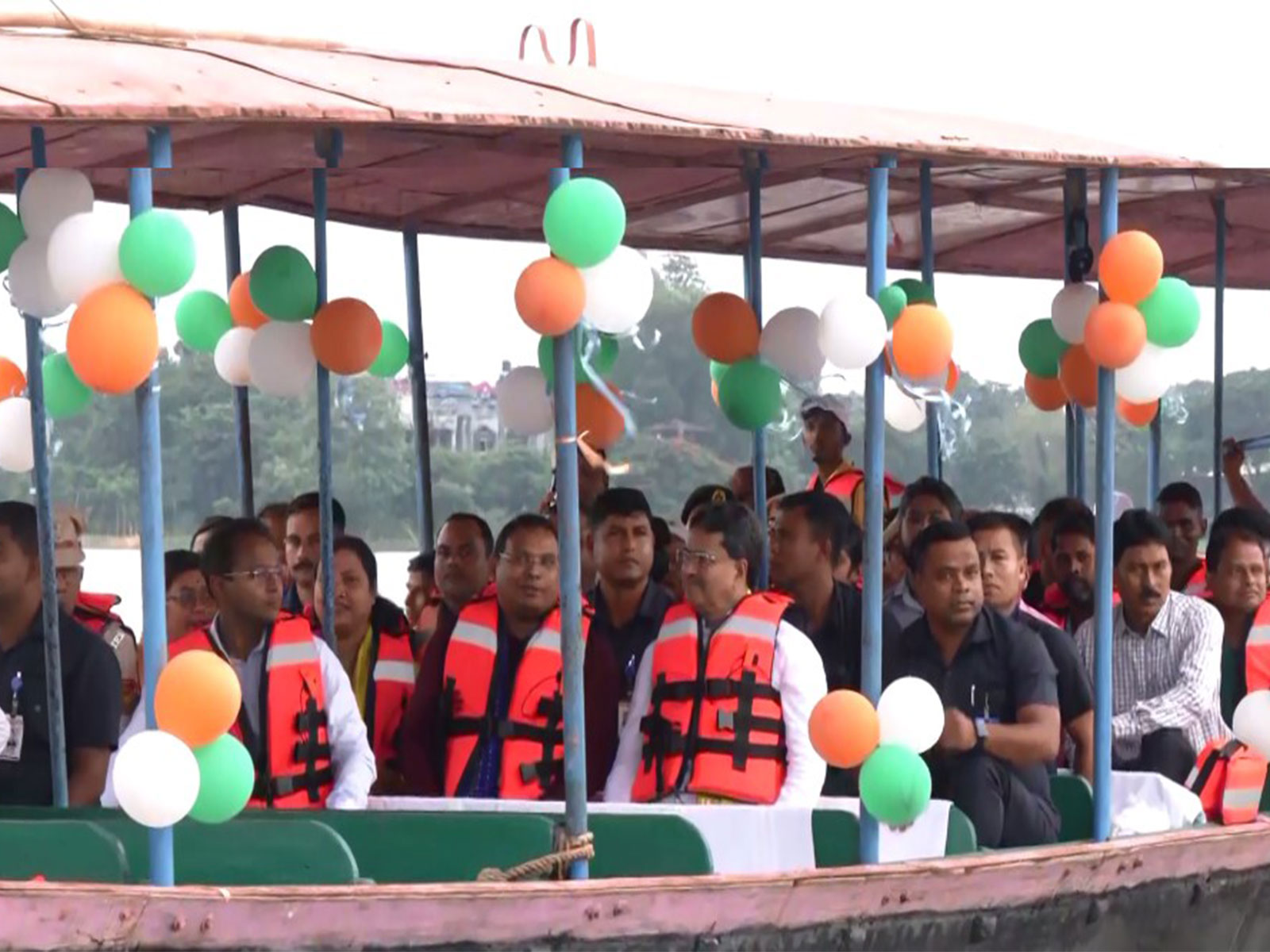 Tripura CM Manik Saha during Jal Utsav festival (Photo: ANI)