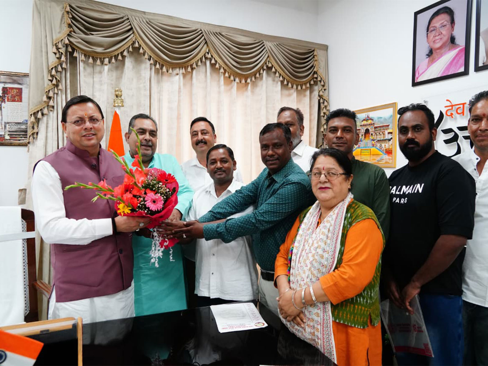 Uttarakhand MLAs pay courtesy visit to CM Pushkar SinghDhami (Photo/CMO)