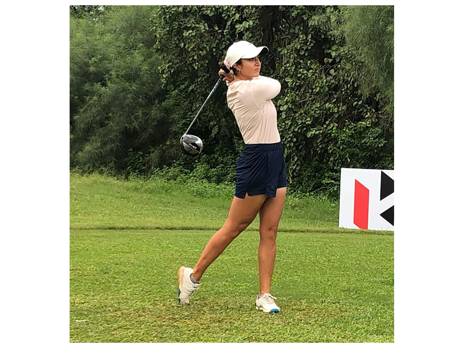 Ridhima Dilawari in action during VP Bank Swiss Ladies Open (Image: LET)