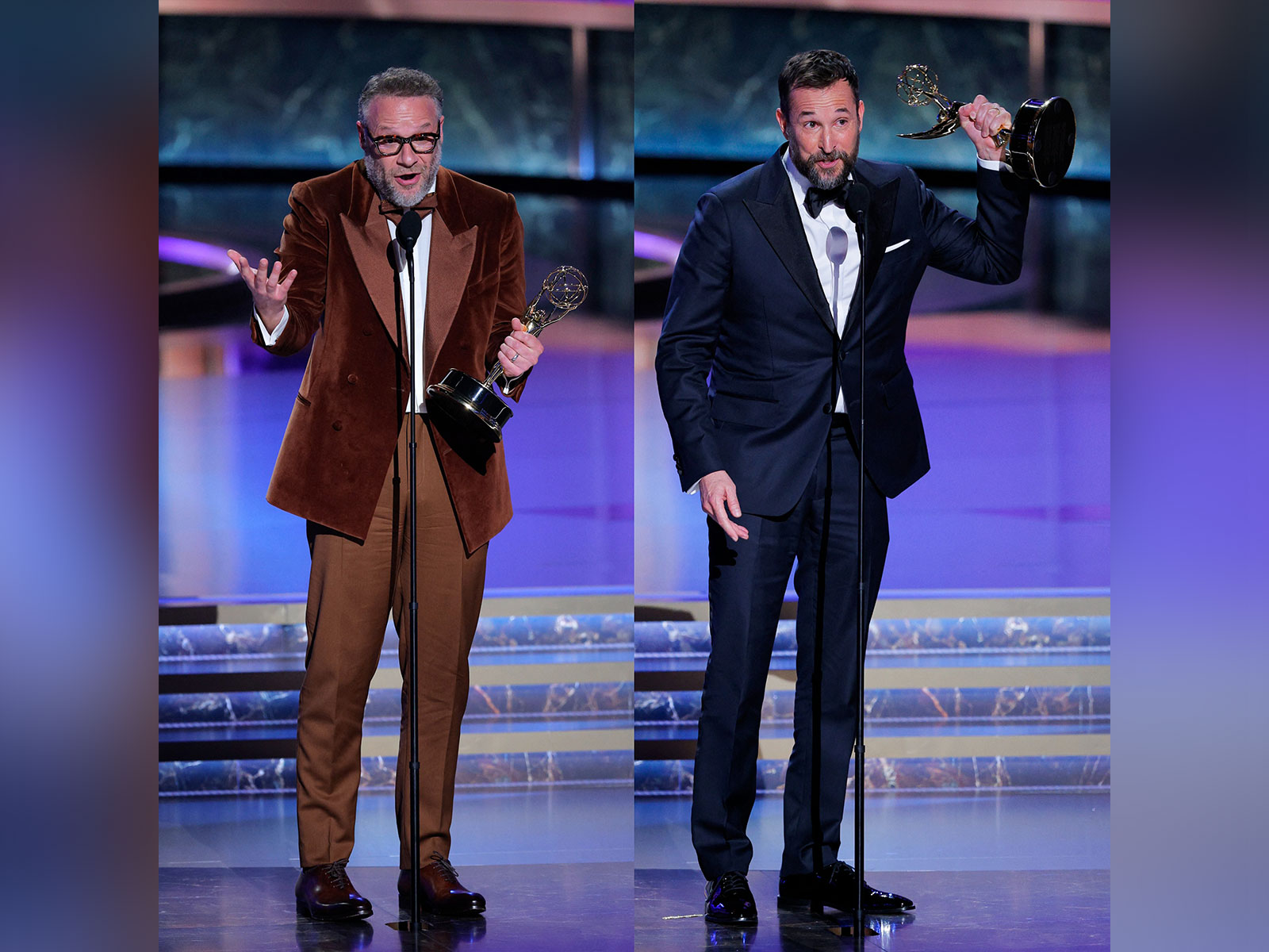 Actors Seth Rogen and Noah Wyle (Photo: Reuters)