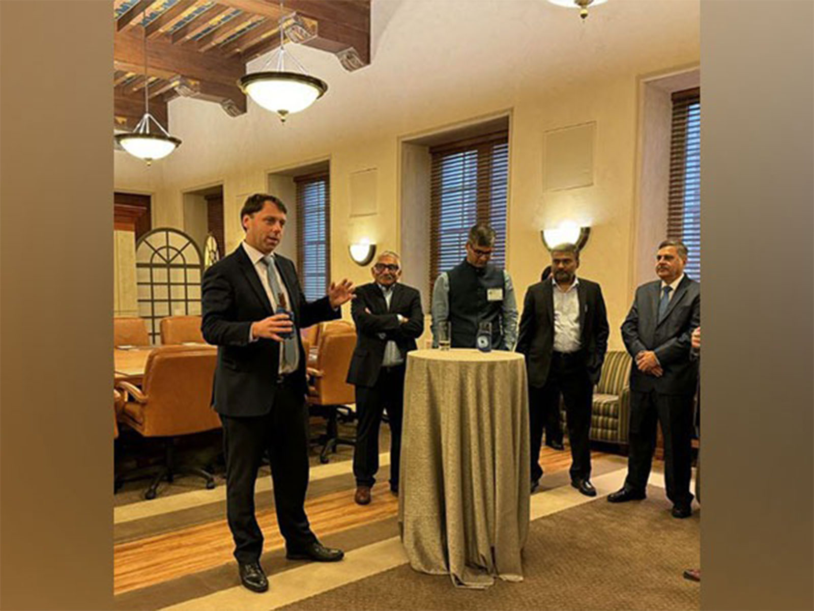 US Trade Representative for South and Central Asia Brendan Lynch at a USIBC reception (File Photo/@USIBC)