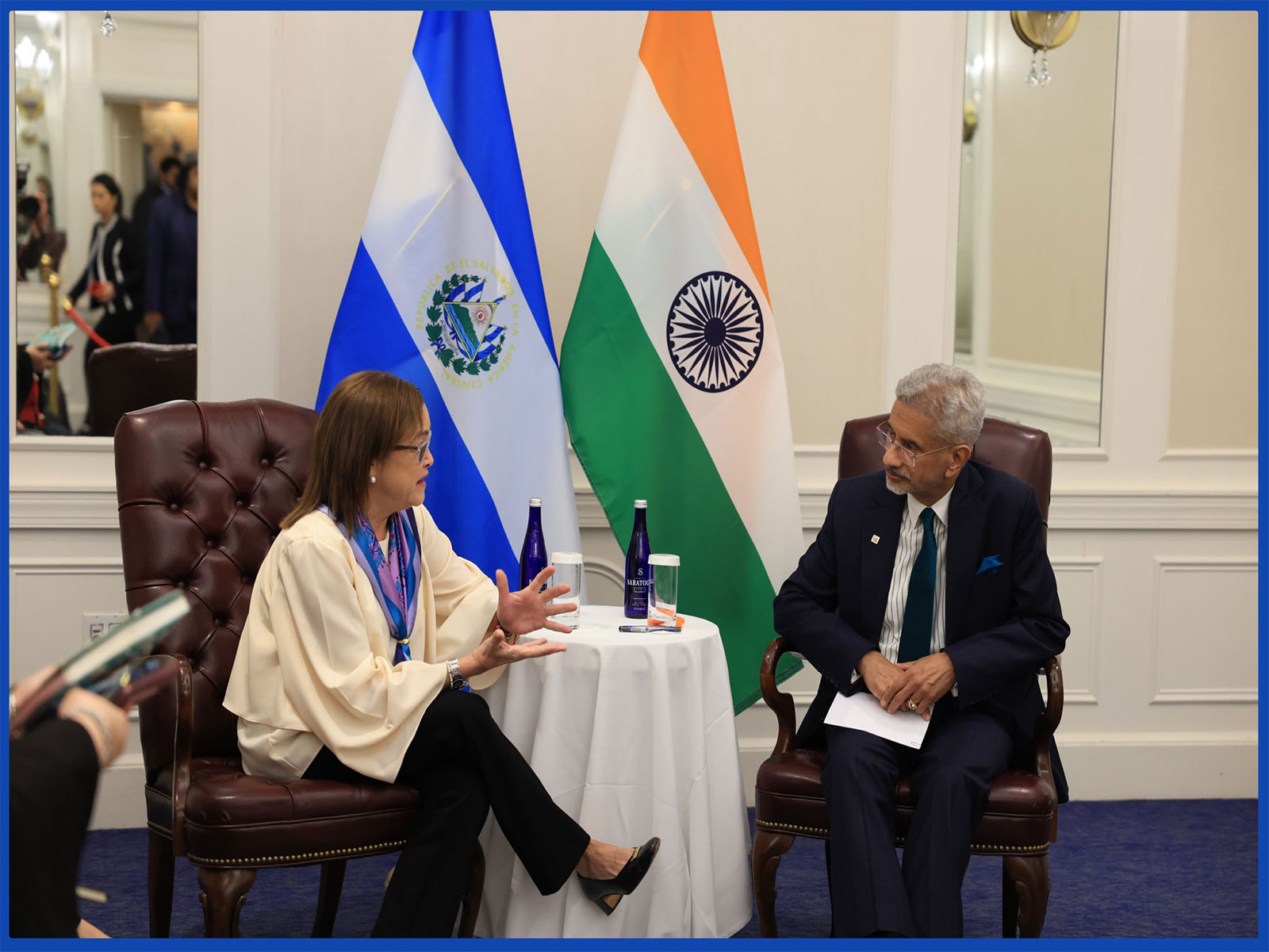 External Affairs Minister S Jaishankar shares old picture with El Salvador FM Alexandra Hill Tinoco (Image: X@DrSJaishankar)