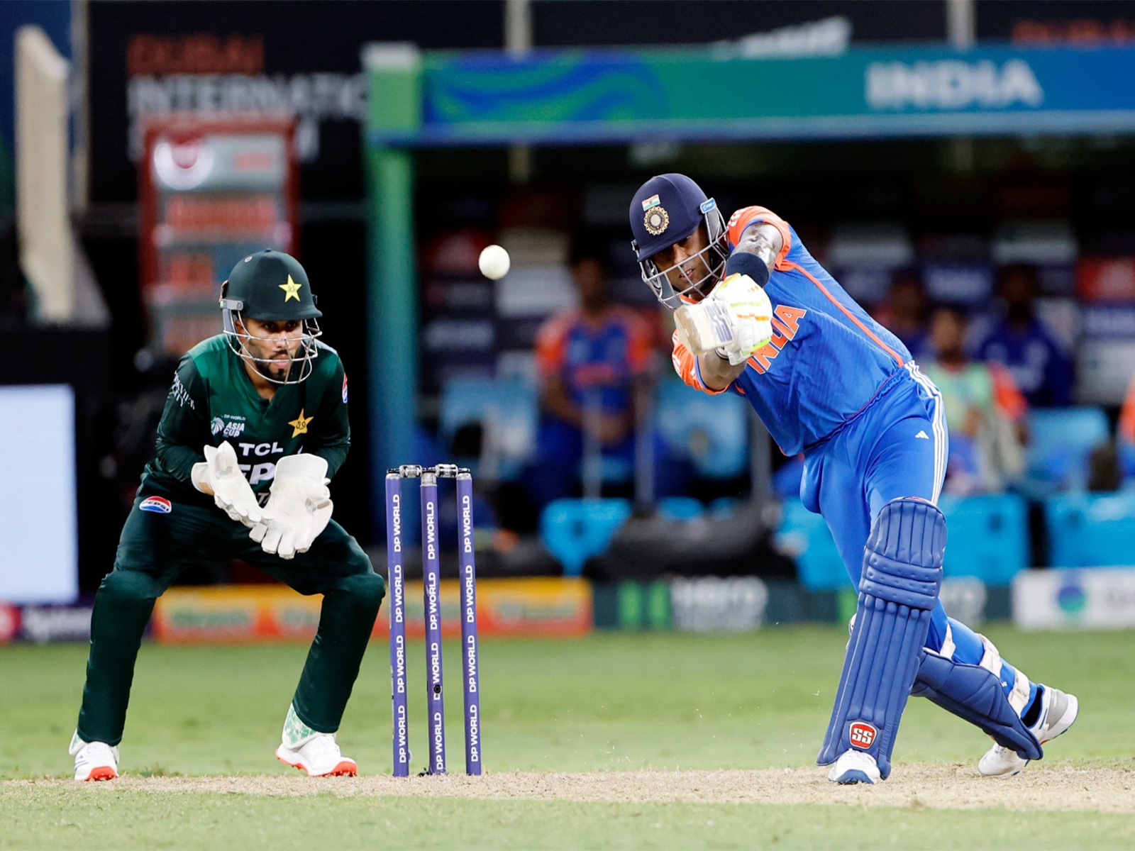 Team India and Pakistan in action. (Photo: ANI)