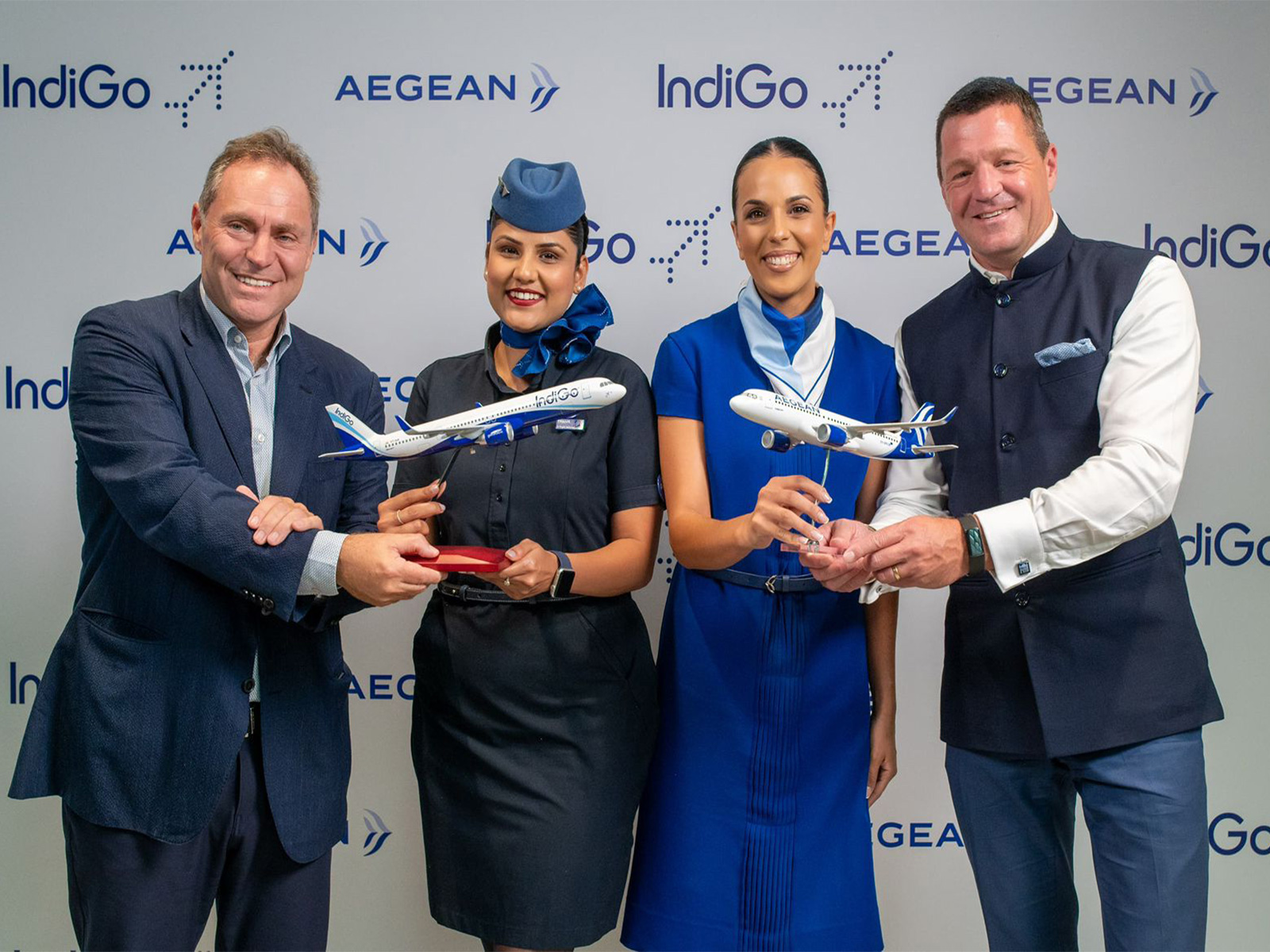 IndiGo and AEGEAN sign memorandum of understanding for codeshare partnership (Photo/ANI)