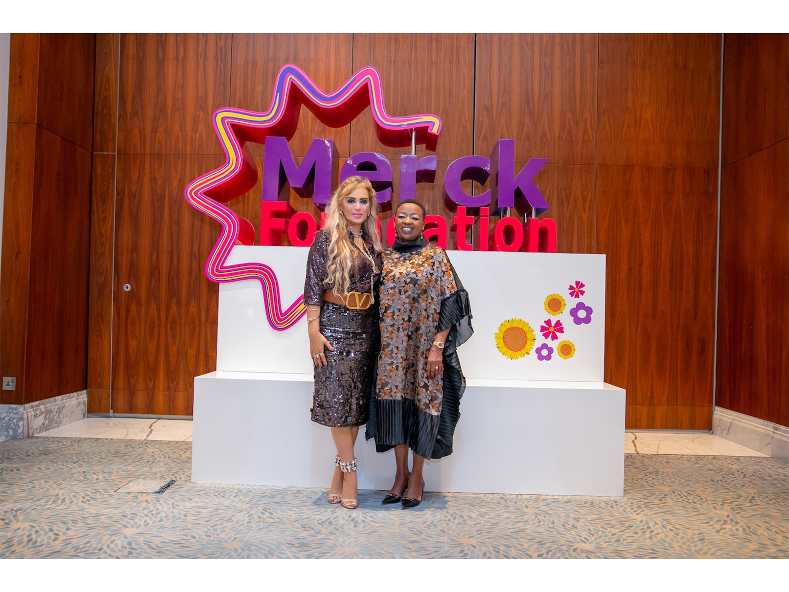 Senator Dr. Rasha Kelej, Merck Foundation CEO with H.E. Mrs. RACHEL RUTO E.G.H., First Lady of the Republic of Kenya at the 7th Edition of Merck Foundation First Ladies Initiative Summit