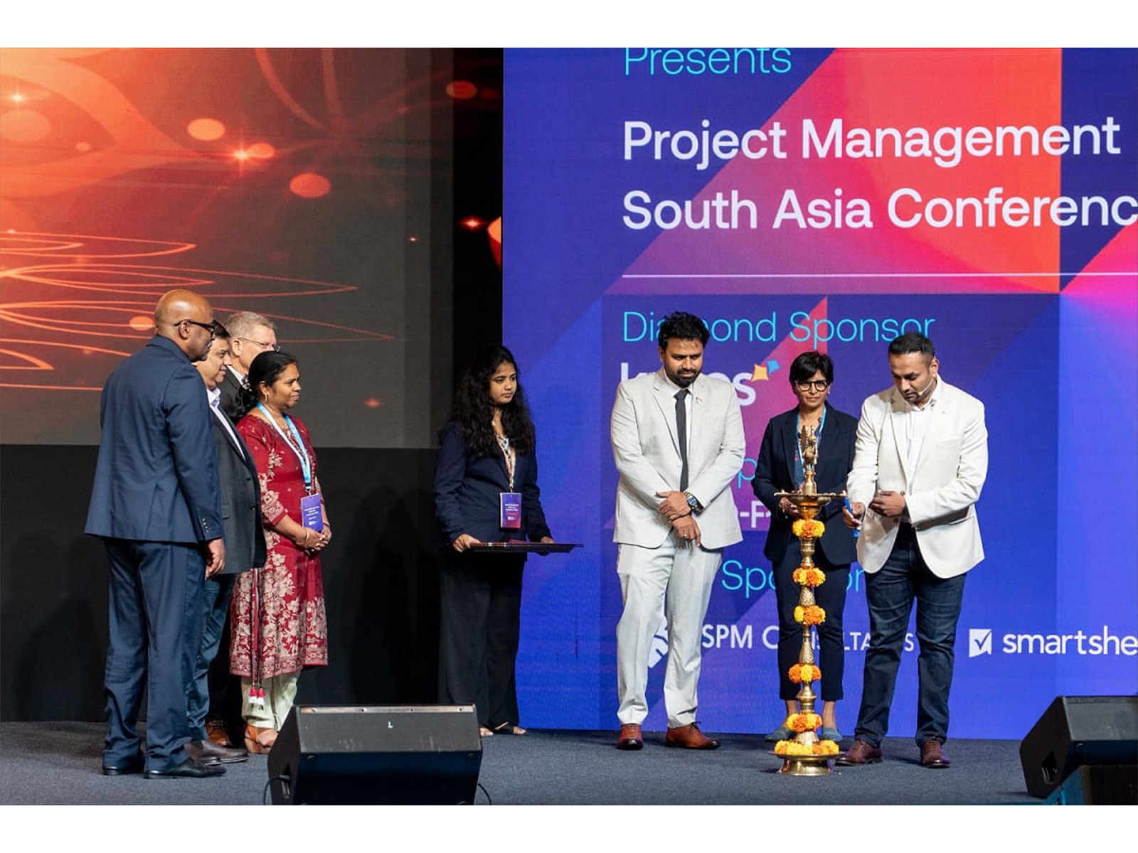 Amit Goyal, Managing Director, PMI South Asia, inaugurating the 17th Project Management South Asia Conference 2025 in Hyderabad