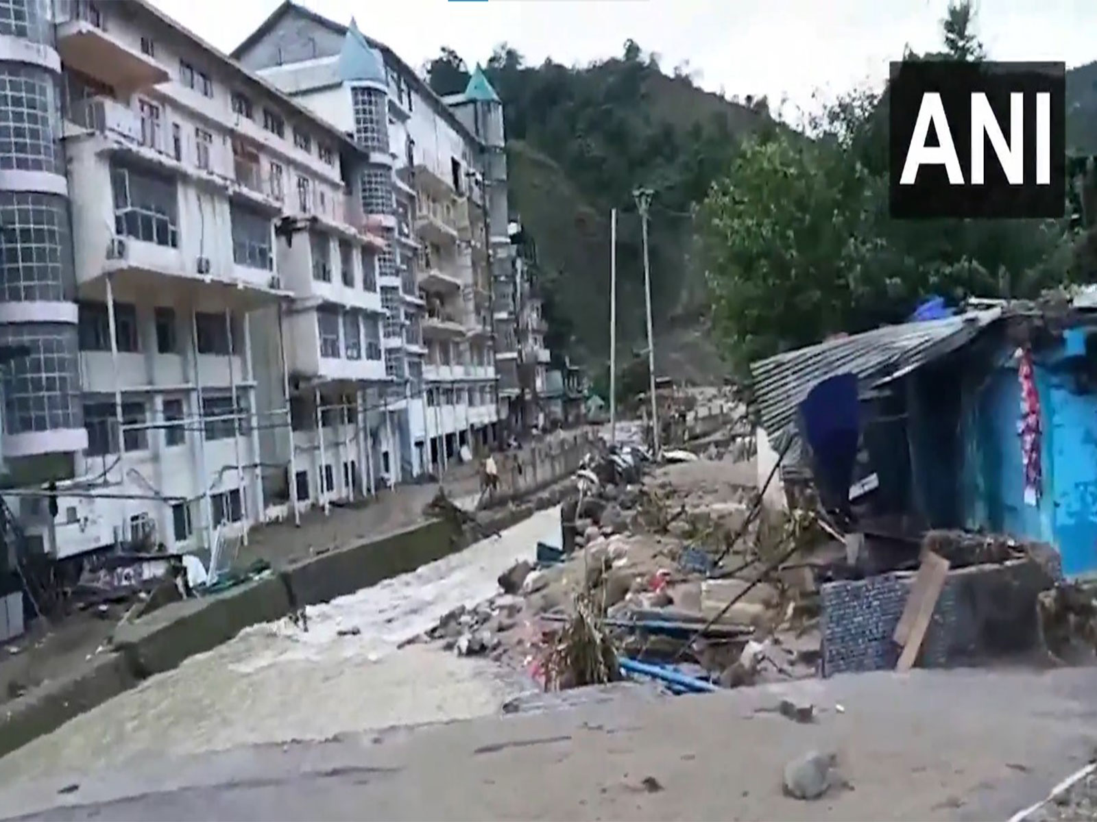 Heavy rain wreaks havoc in Dharampur area. (Photo/ANI)