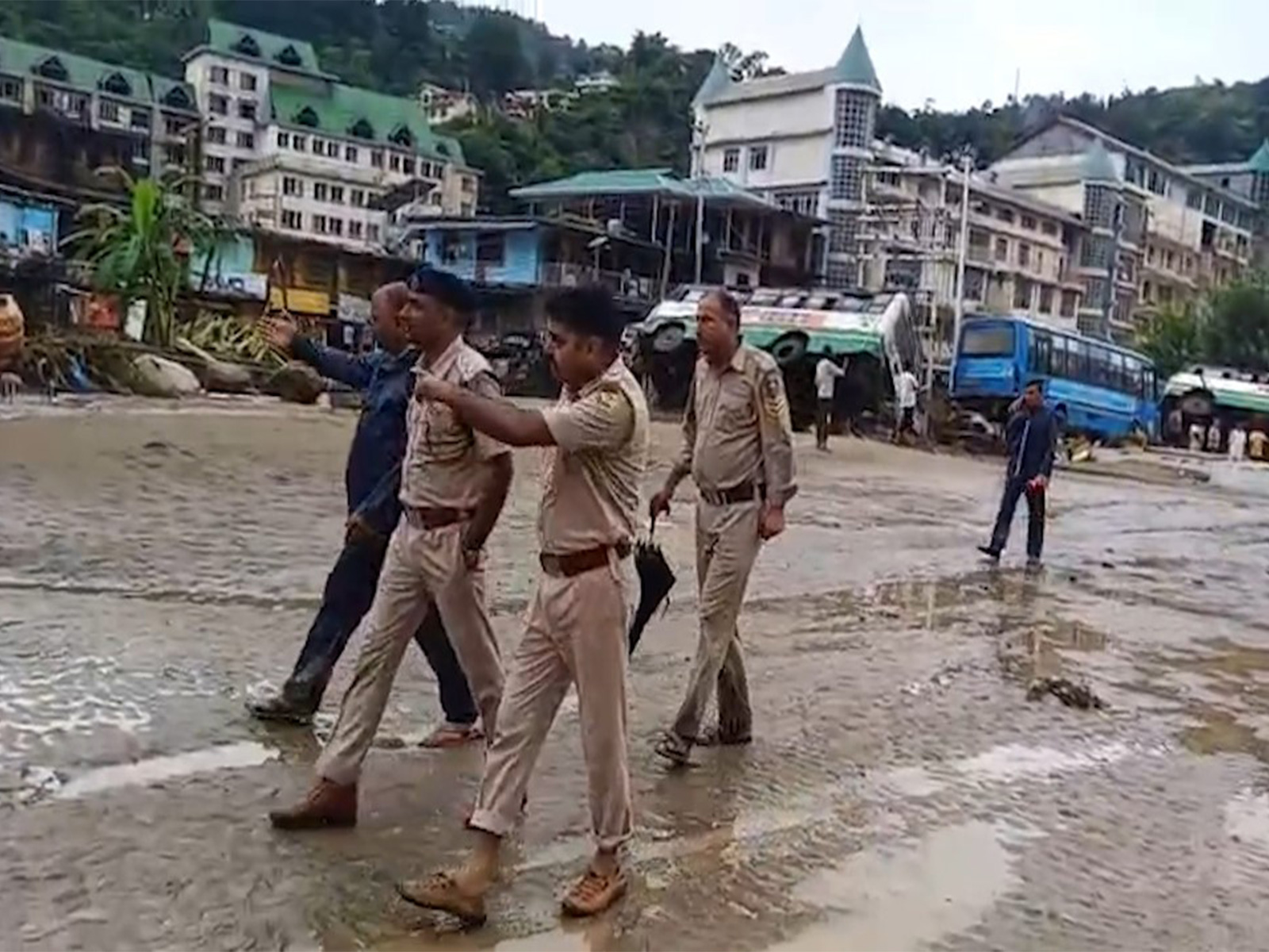 Relief and rescue operation underway in Mandi region after heavy rainfall (Photo/ANI)