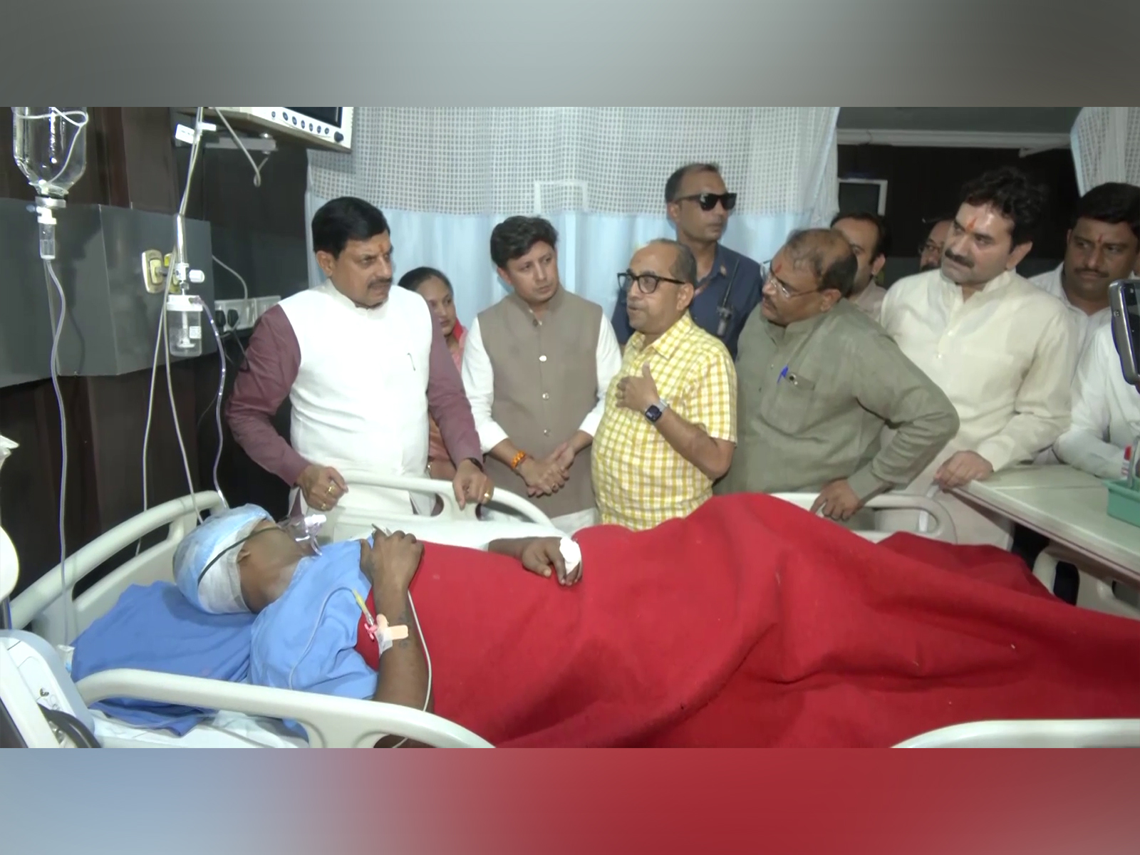 MP CM Mohan Yadav is inquiring about the health condition of the injured (Photo/ANI)
