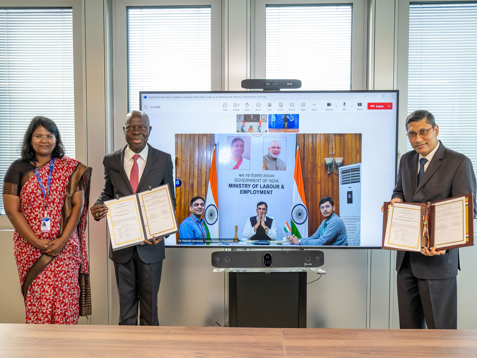 Government of India signs MoU with ILO (Photo/PIB) 