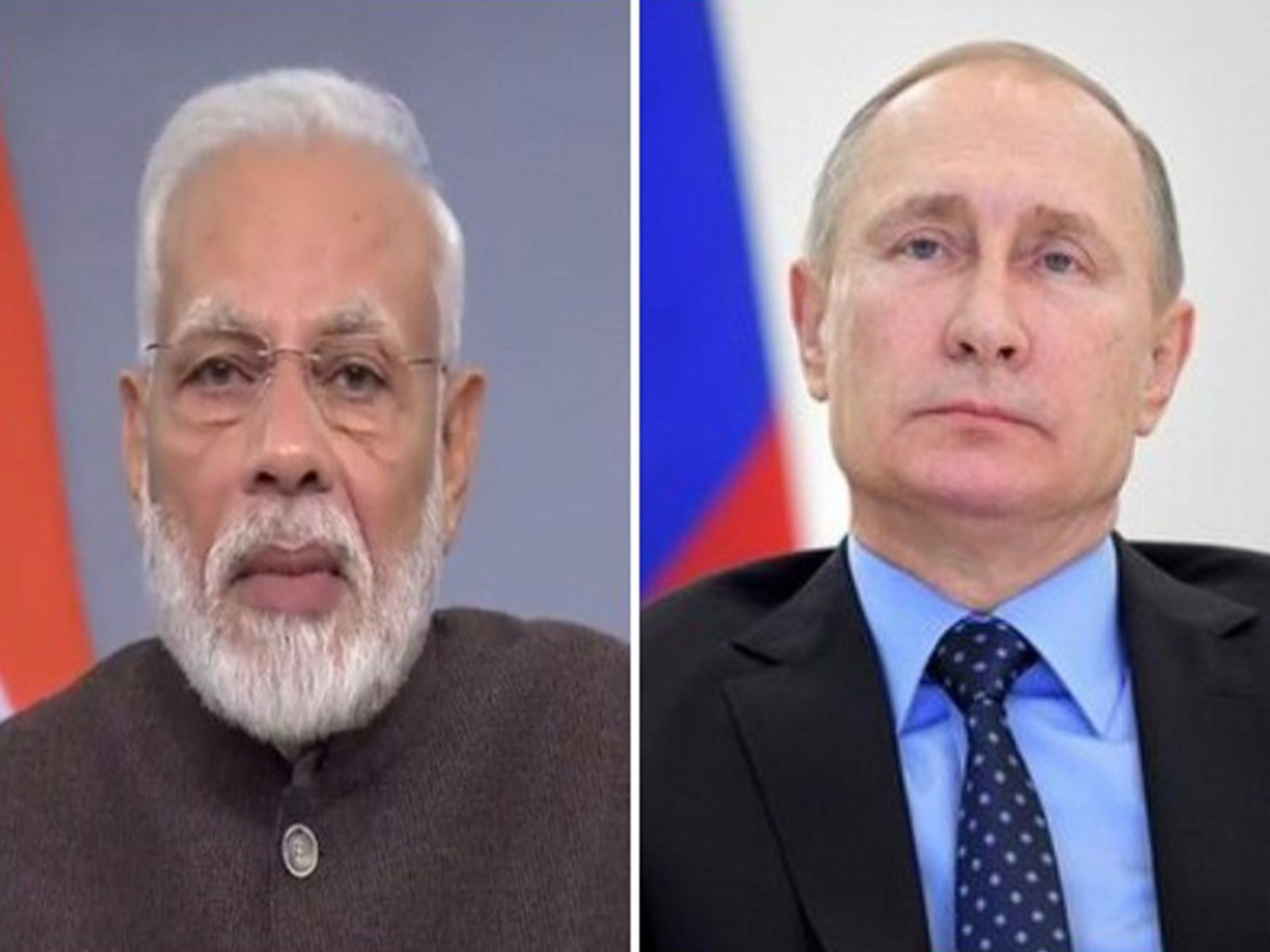 Prime Minister Narendra Modi and President Vladimir Putin (File Photo/ANI)