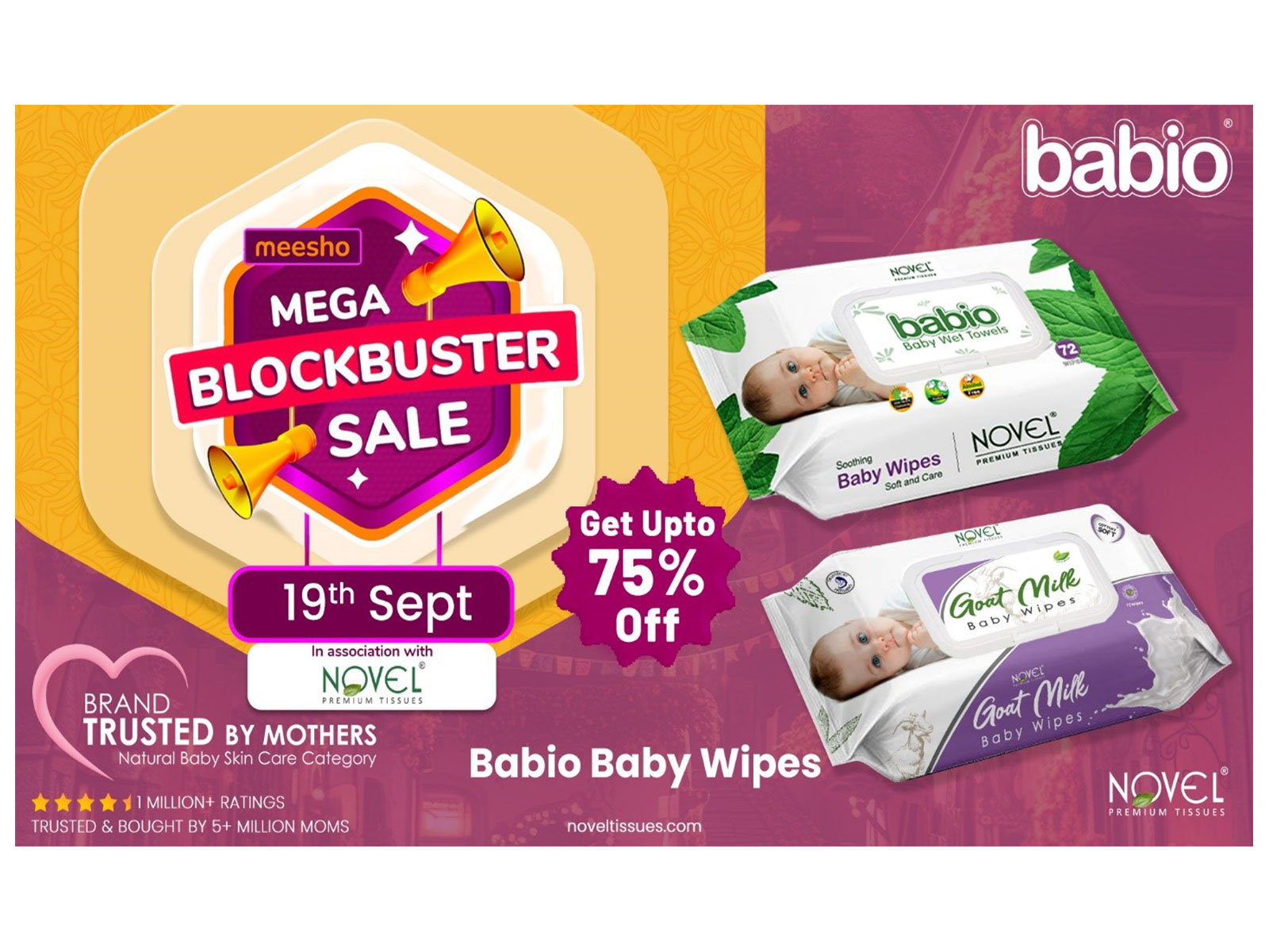 Novel Babio Baby Products Bring Gentle Care and Unbeatable Discounts to Meesho MEGA BLOCKBUSTER SALE
