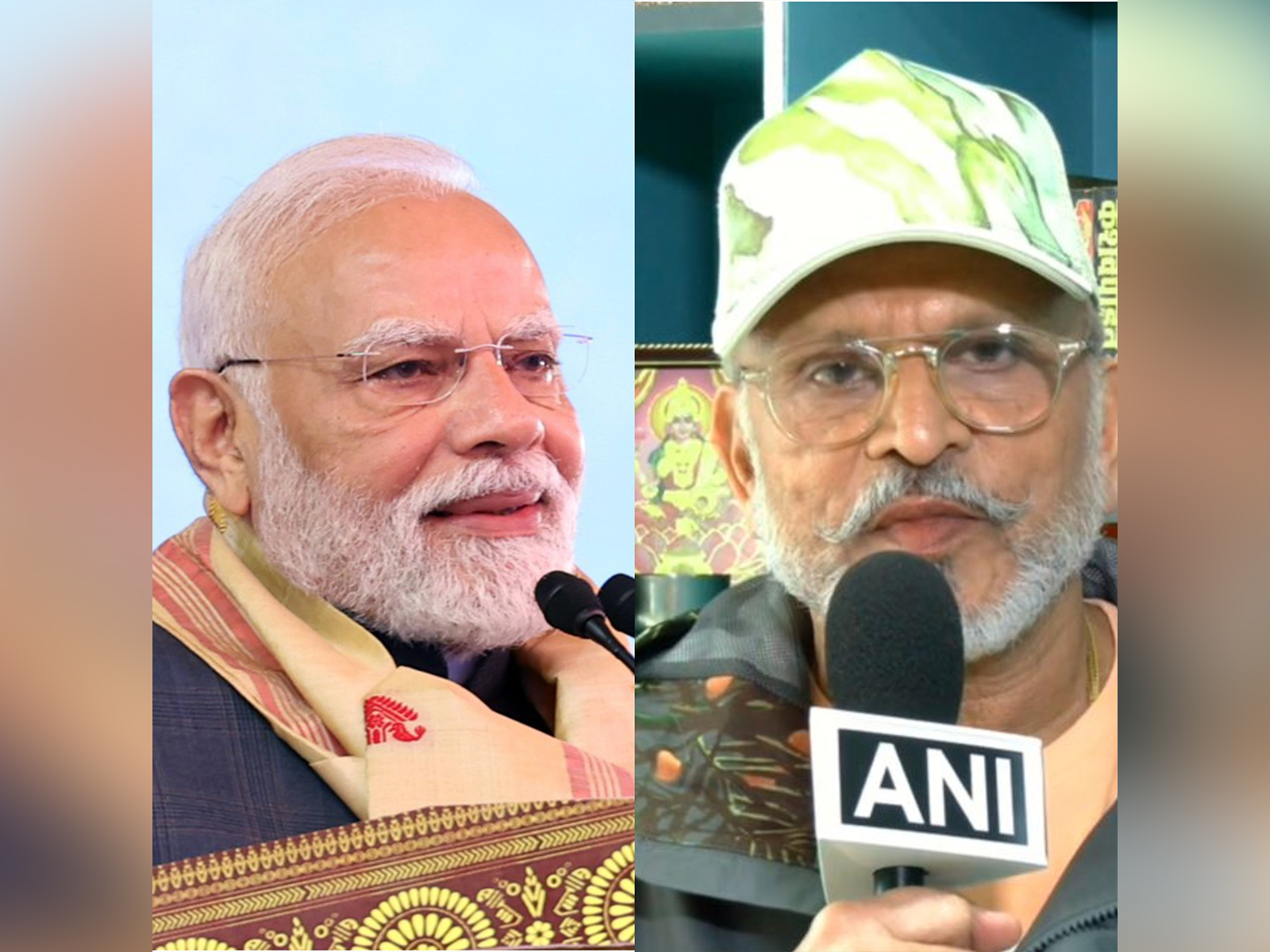 PM Modi, Annu Kapoor (Photo: ANI)