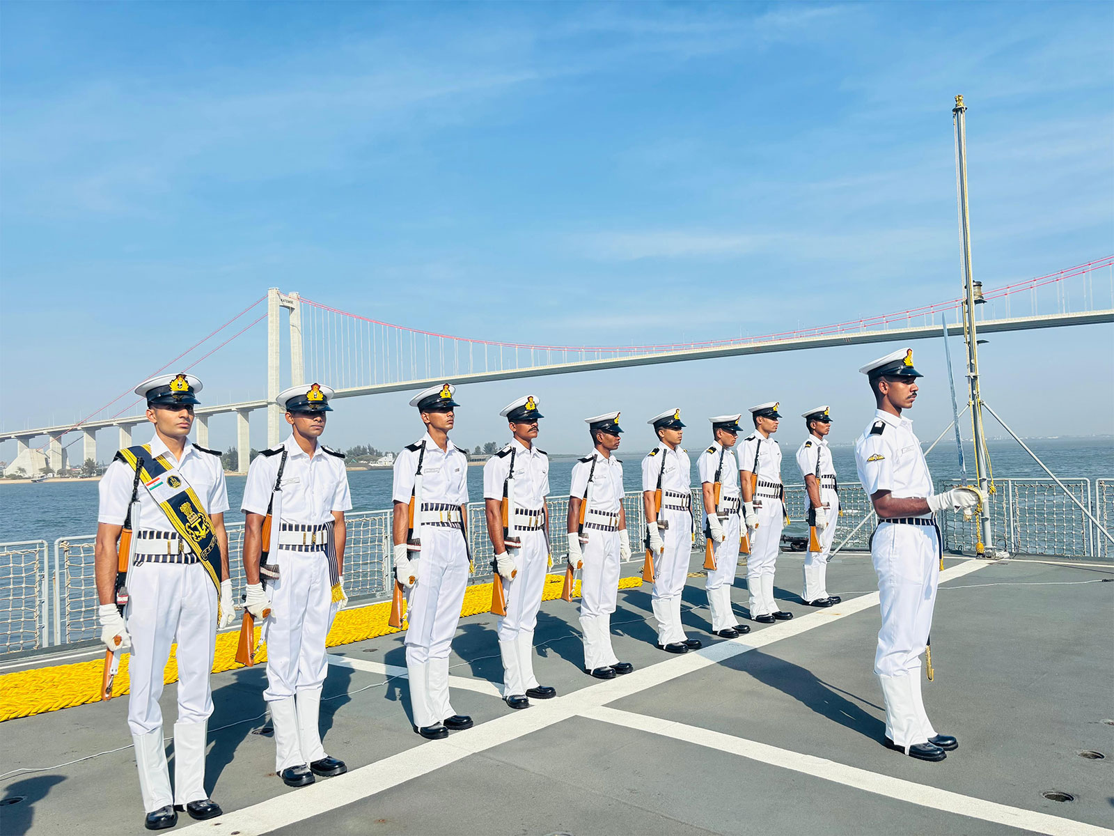 Indian Navy’s training squadron in Mozambique (Photo/ Indian Navy)