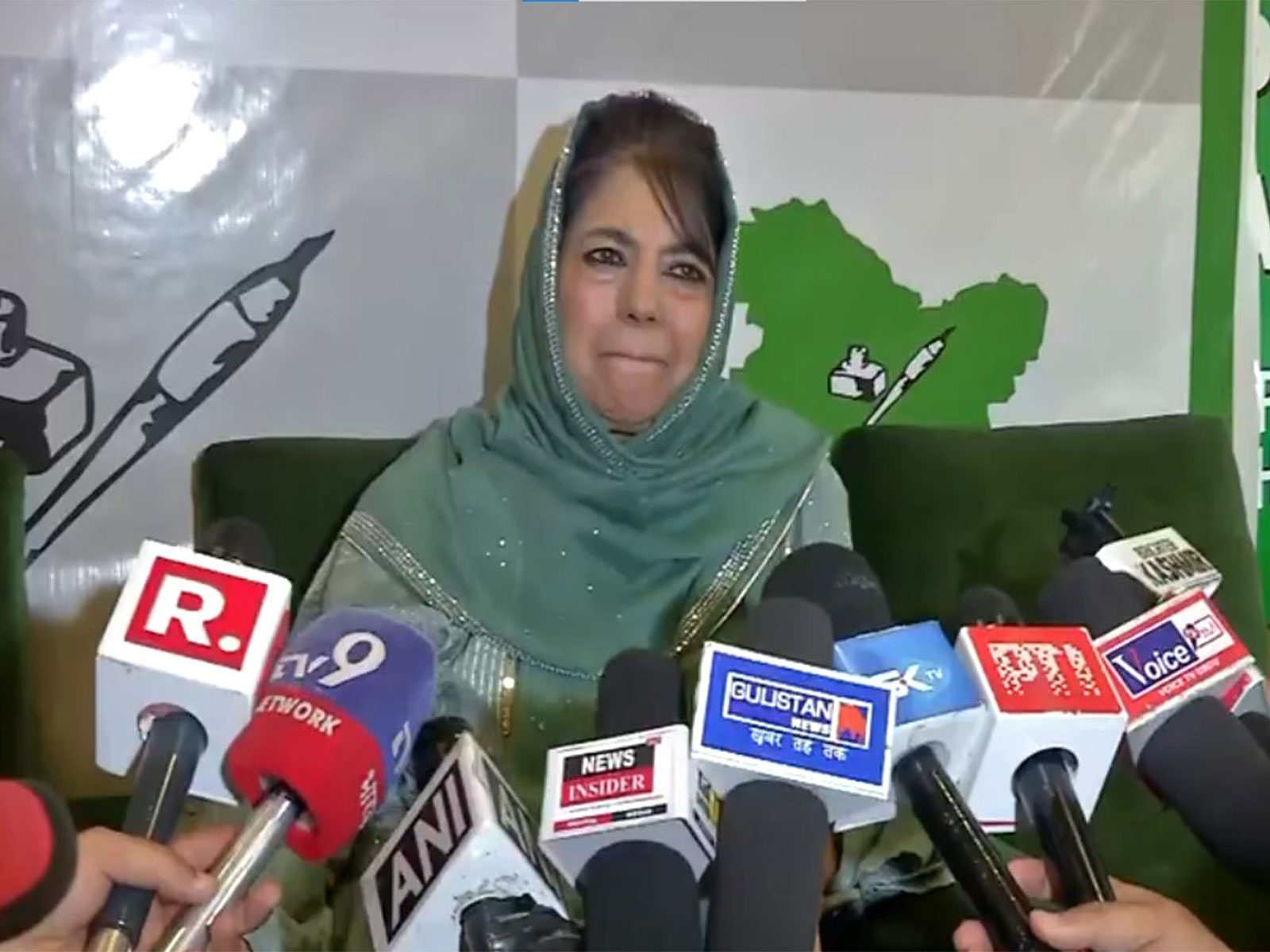 PDP Chief Mehbooba Mufti (Photo: ANI) 