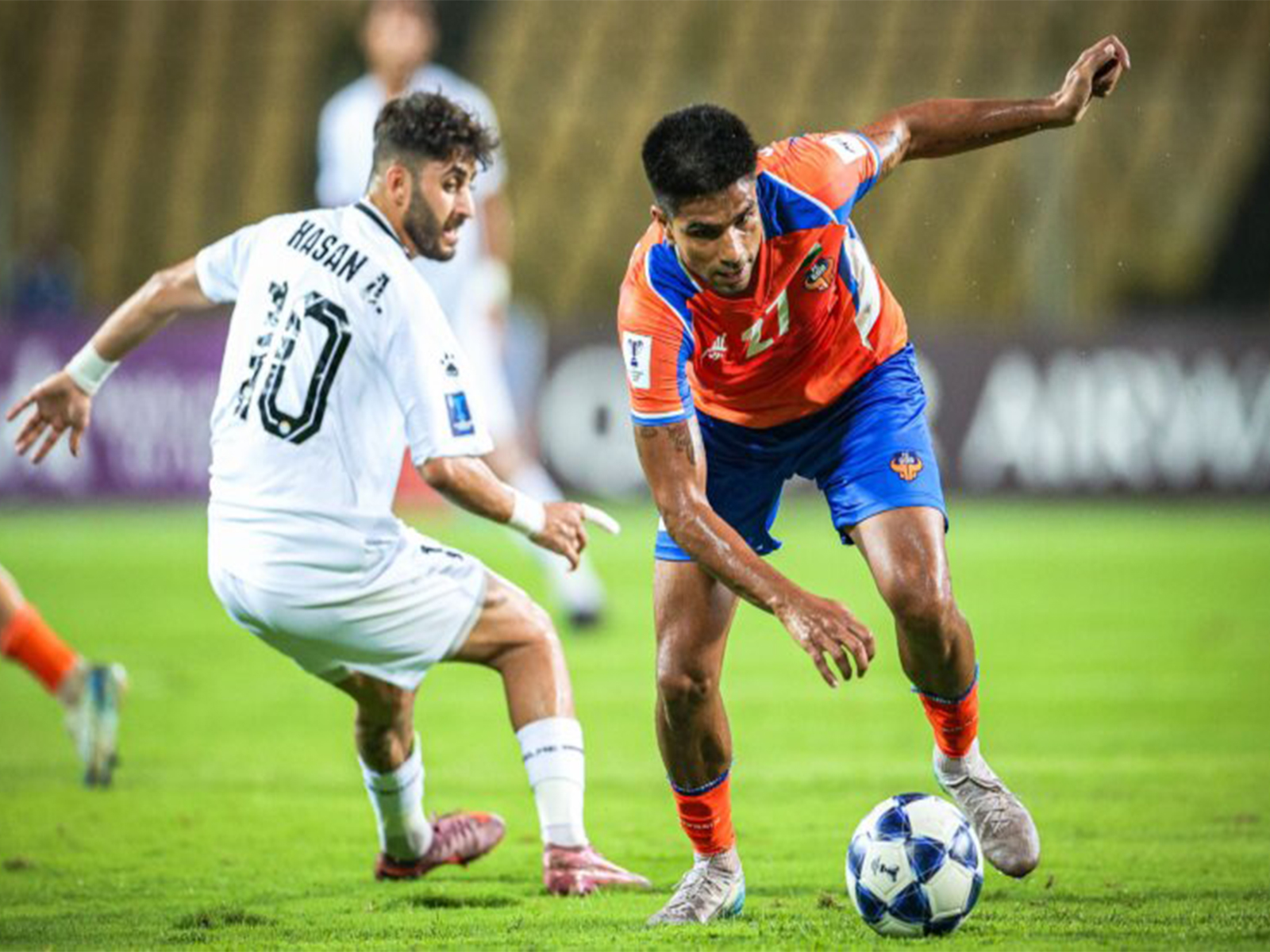 Players in action during AFC Champions League Two. (Photo/AIFF)