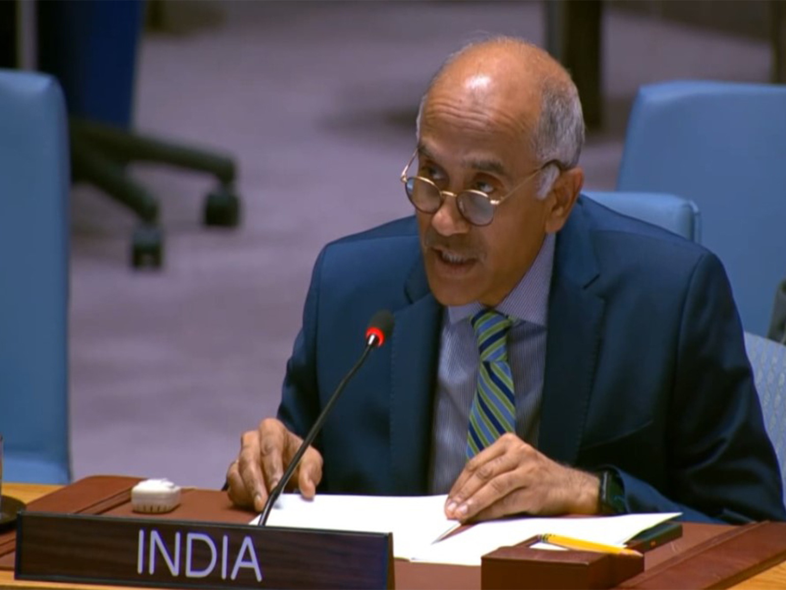 India's Permanent Representative to the United Nations, Ambassador Harish Parvathaneni (Photo/UNAMA)