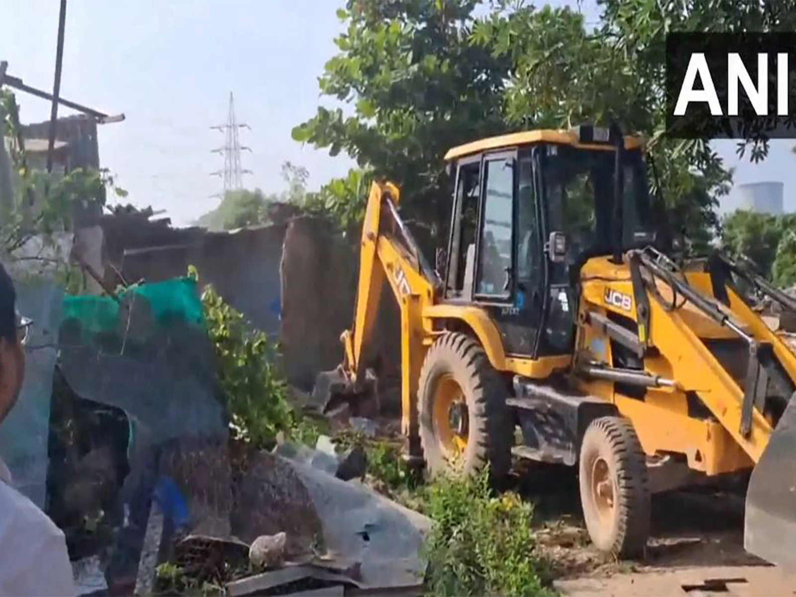 Major demolition drive against illegal encroachments in Gandhinagar (Photo/ANI)