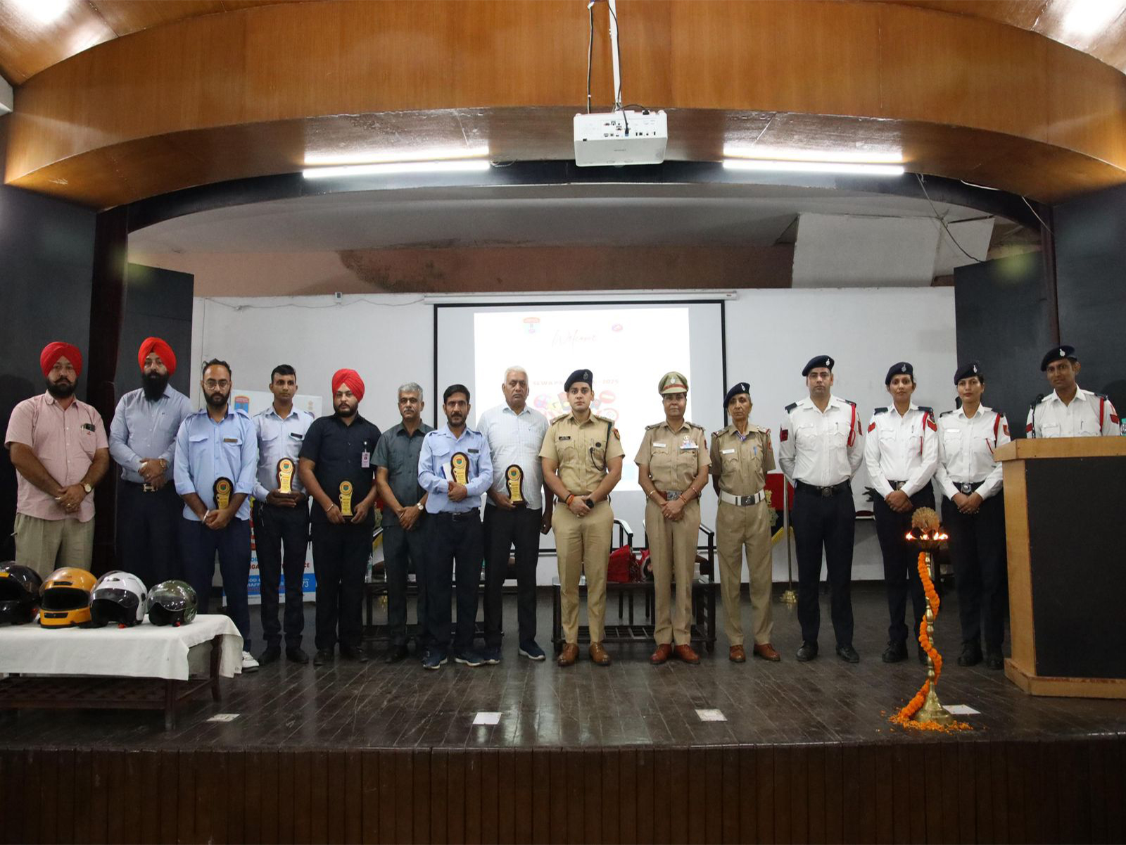 Chandigarh traffic police launches safe drive campaign. (Photo/ANI)