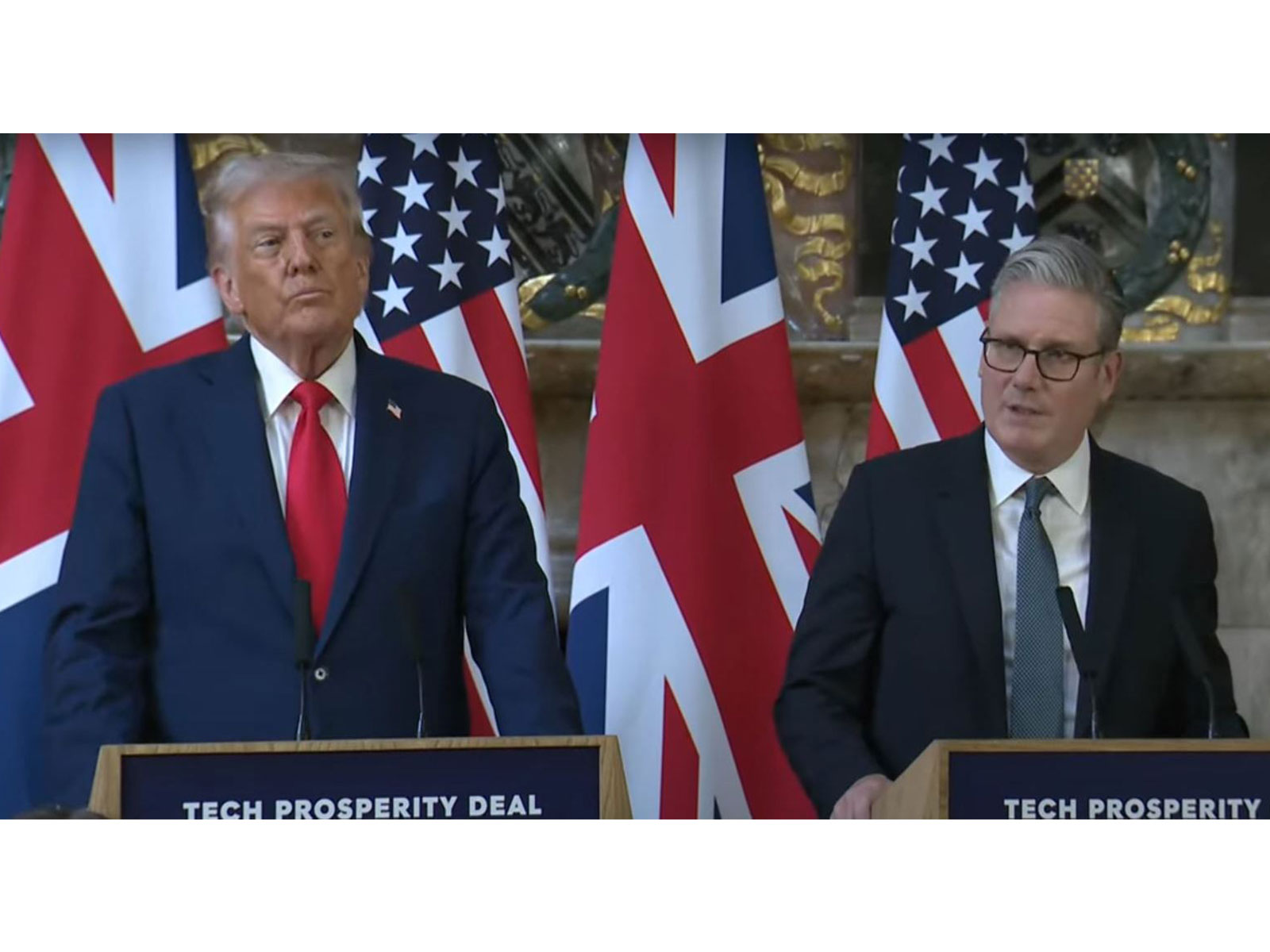 US President Donald Trump and UK PM Keir Starmer (Photo/ANI UK network source pool via Reuters))