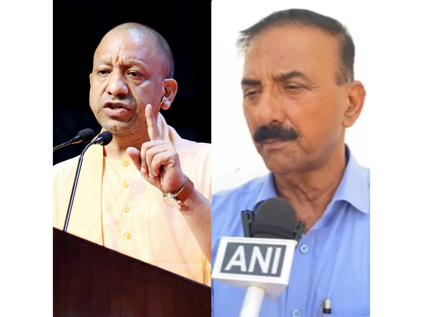 Uttar Pradesh CM Yogi Adityanath, Disha Patani father (Photo/ANI)