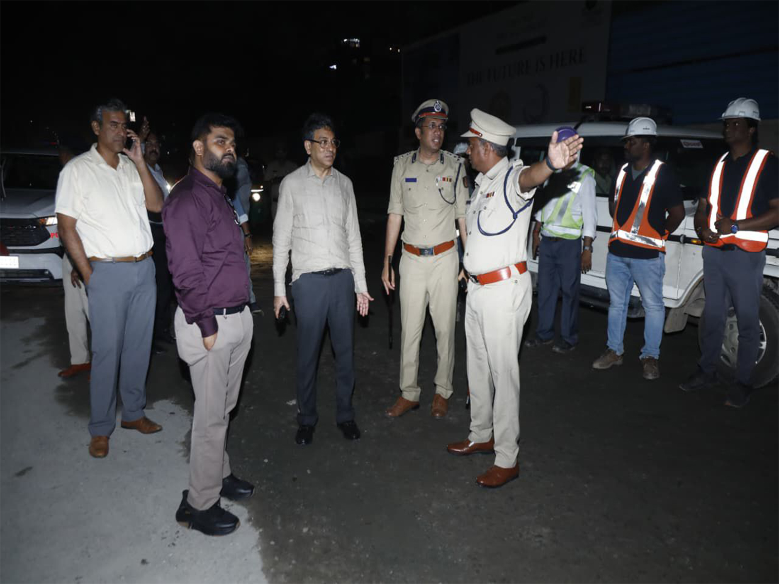 ACS Tushar Giri Nath inspects Bengaluru's Outer Ring Road (Photo/ANI)  