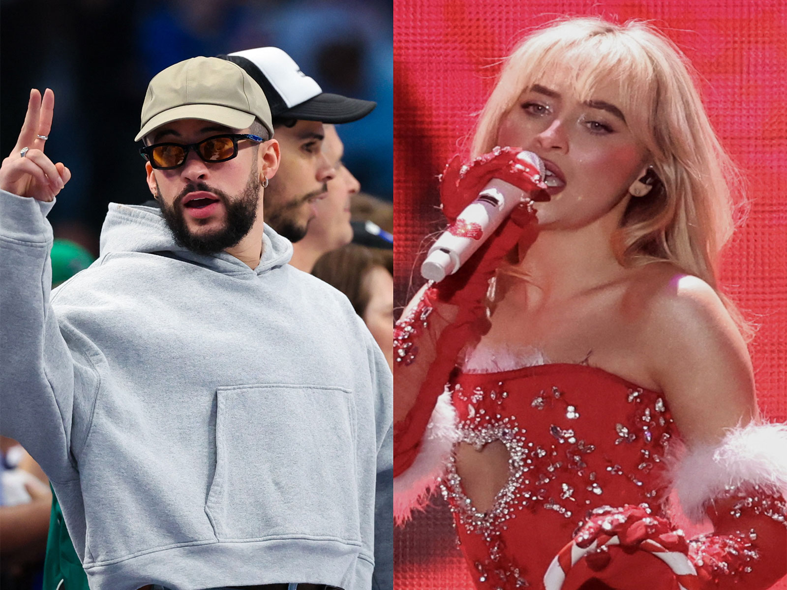 Bad Bunny and Sabrina Carpenter (Photo: Reuters)