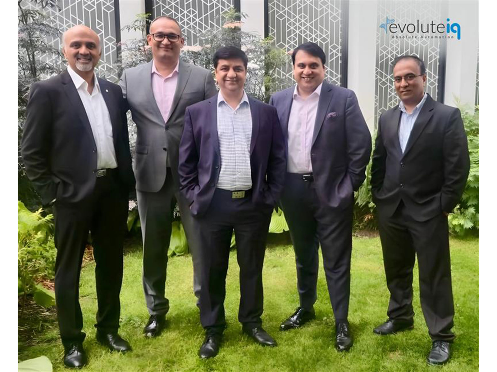 EvoluteIQ raises $53 Million from Baird Capital to scale innovation and impact globally. Co-Founders, Sanjay Koppikar; Naveen Prabhu; Deepak Kinger; Sameet Gupte; Arun Hiremath in picture.