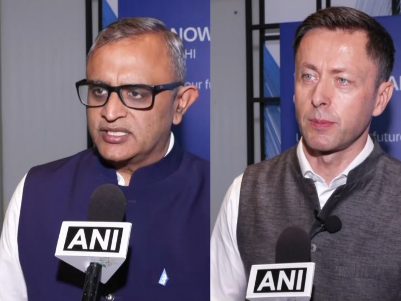 Manish Prasad, President and MD, SAP Indian Subcontinent and Martin Merz, President of SAP Sovereign Cloud at SAP-SE (Photo/ANI)