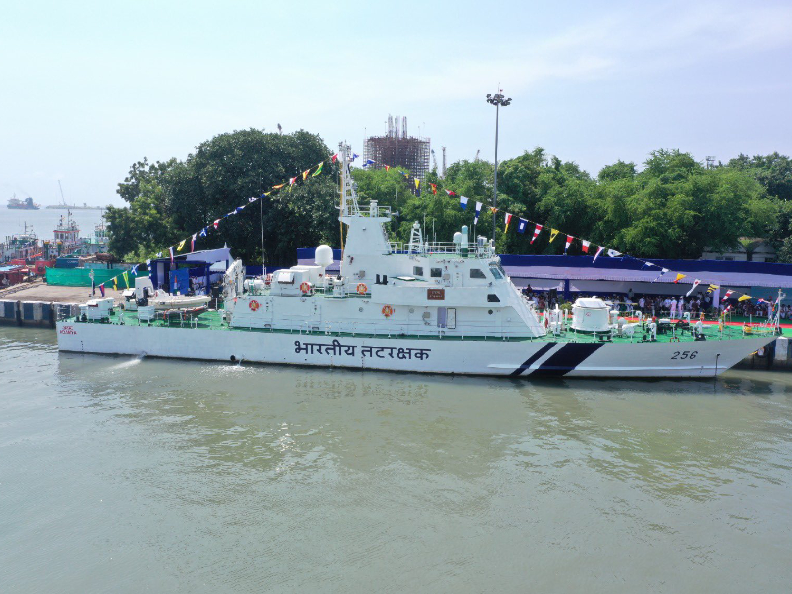 India Coast Guard ship Adamya commissioned at Paradip Port (Photo/X@IndiaCoastGuard)