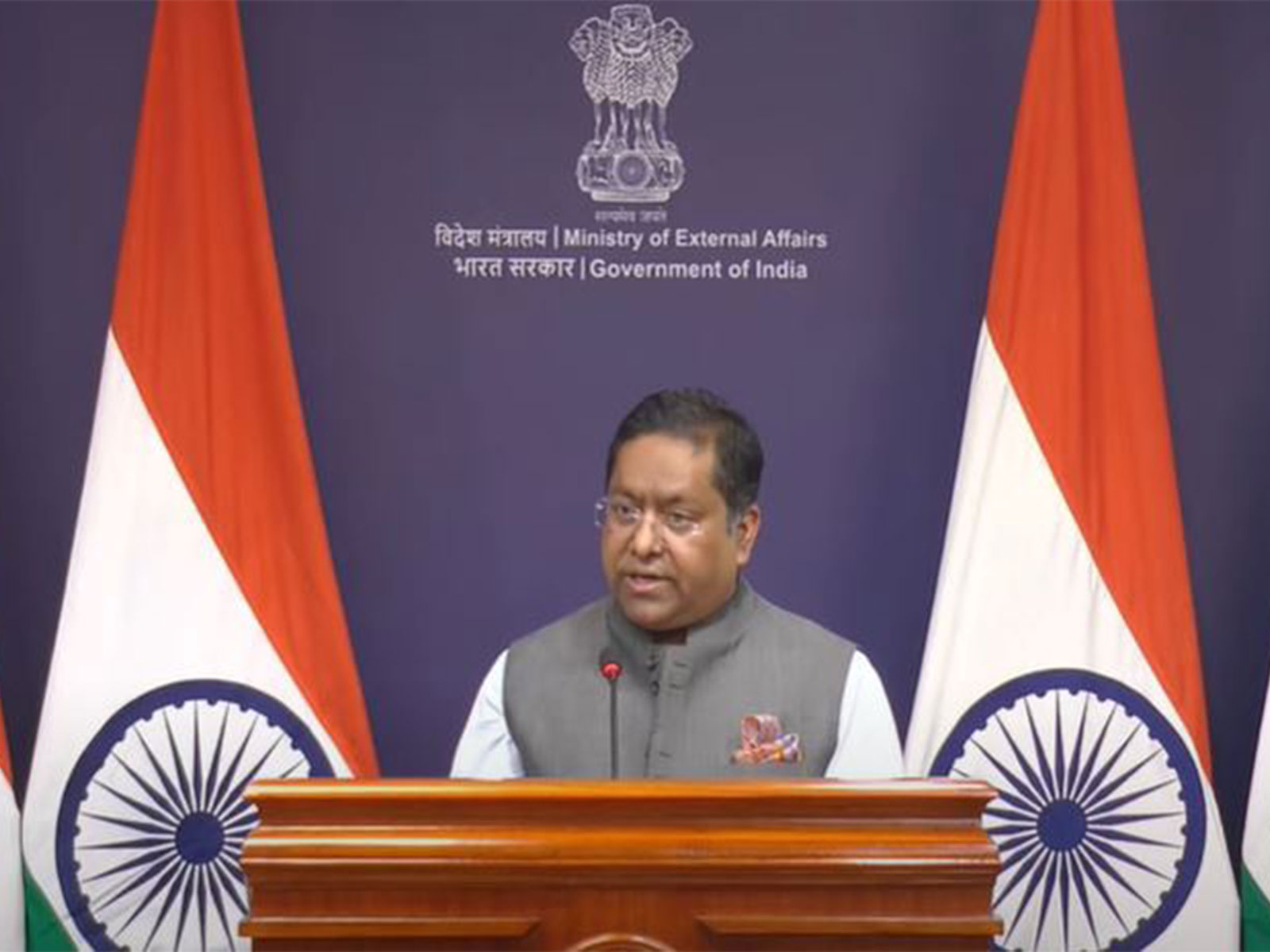 MEA Spokesperson Randhir Jaiswal (Photo/ Youtube @MEAIndia)