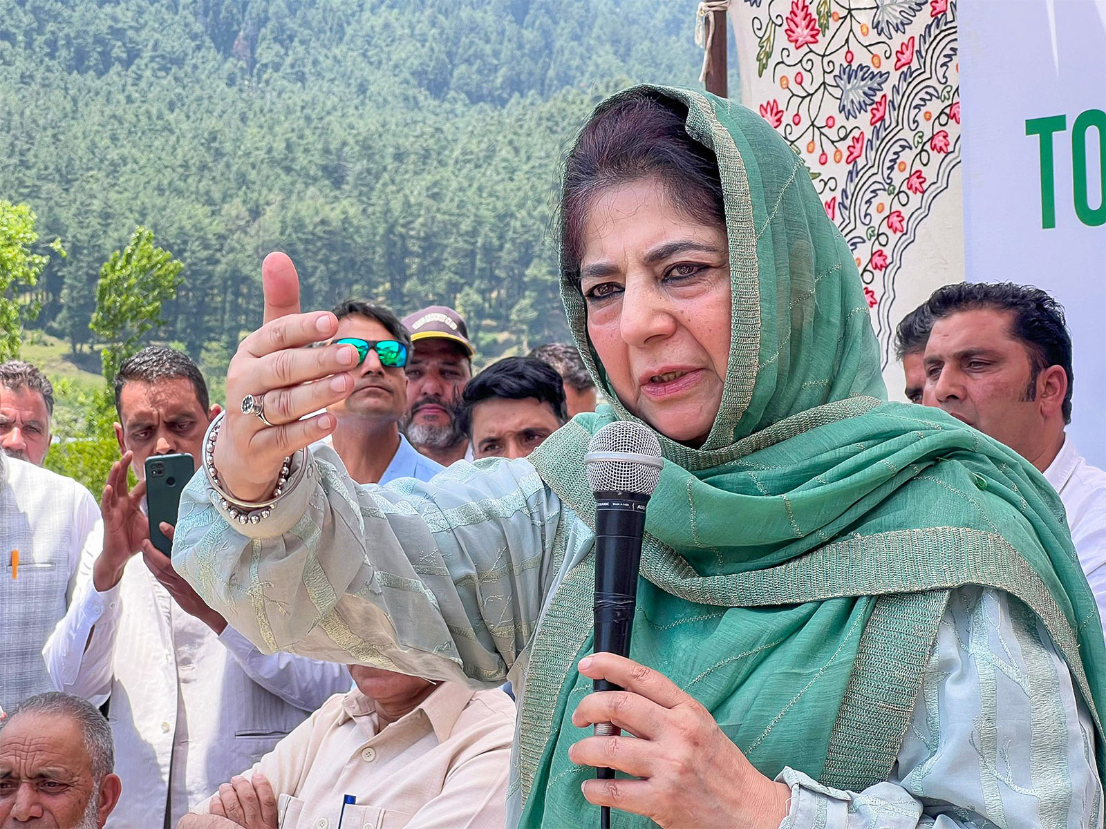 Former Jammu and Kashmir Chief Minister Mehbooba Mufti (File Photo/ANI)