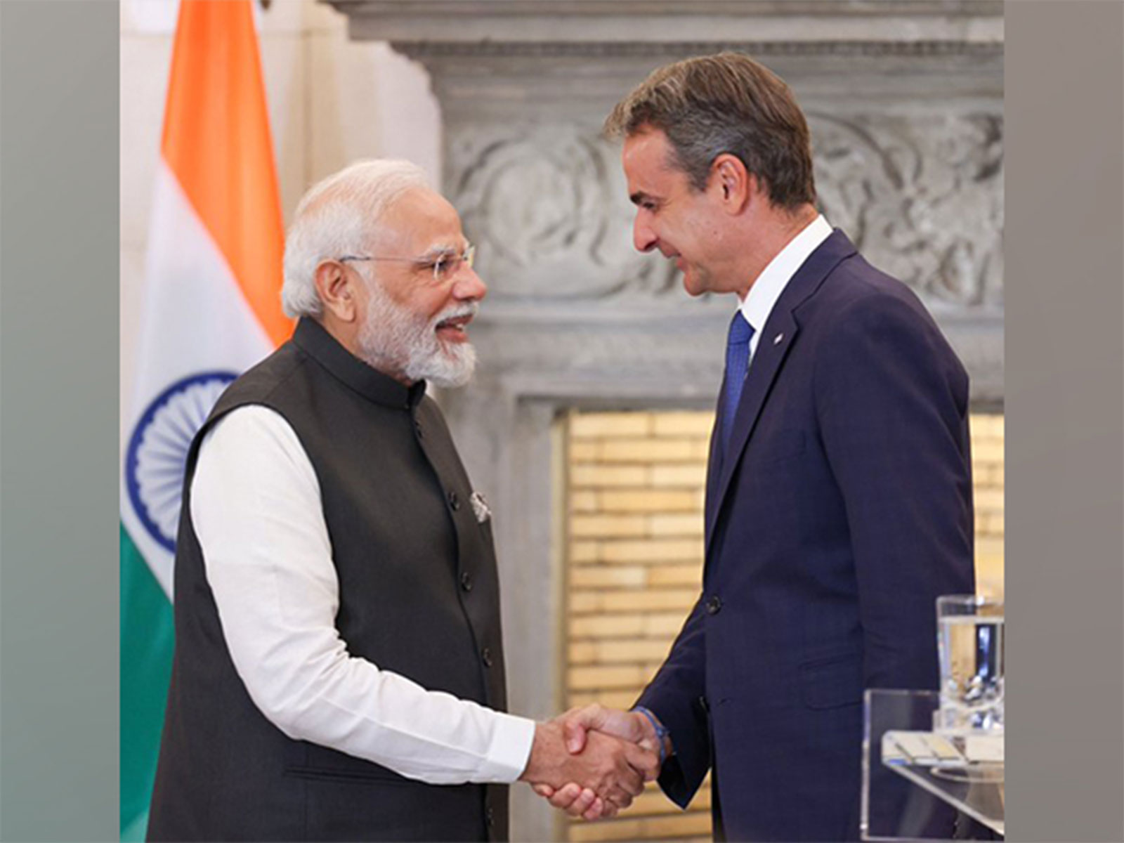 Prime Minister Narendra Modi with the Greek PM (File Photo) and Greek PM Kyriakos Mitsotakis (Photo/X @DDIndialive)