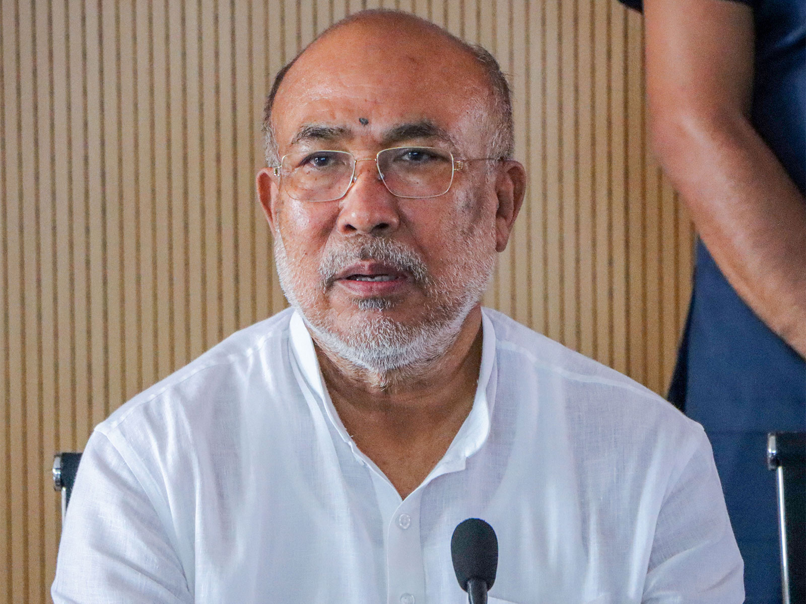 Former Manipur CM N Biren Singh (Photo: ANI)