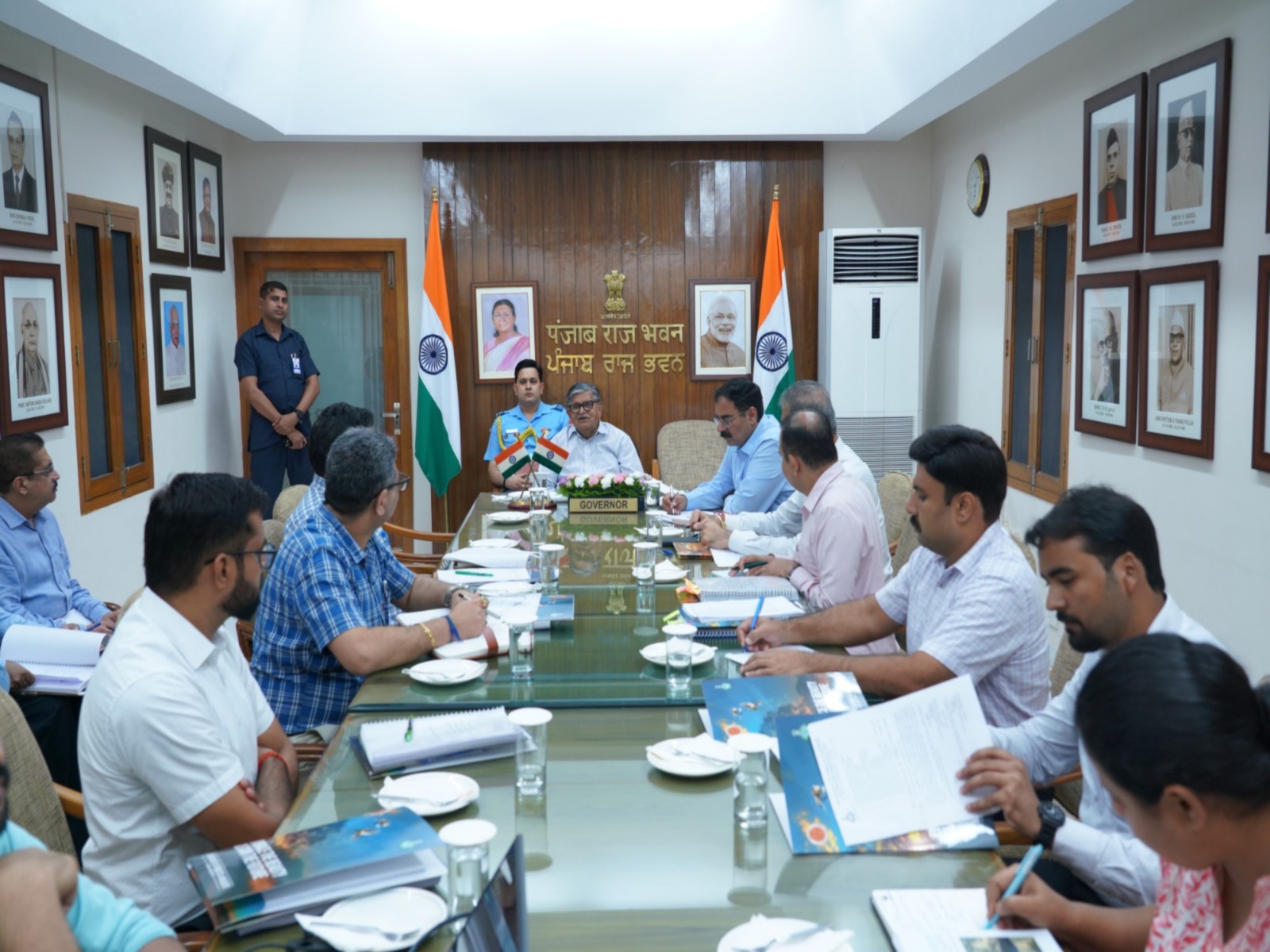Chandigarh Administrator Gulab Chand Kataria holds meeting of State Wetland Authority (Photo/ANI)