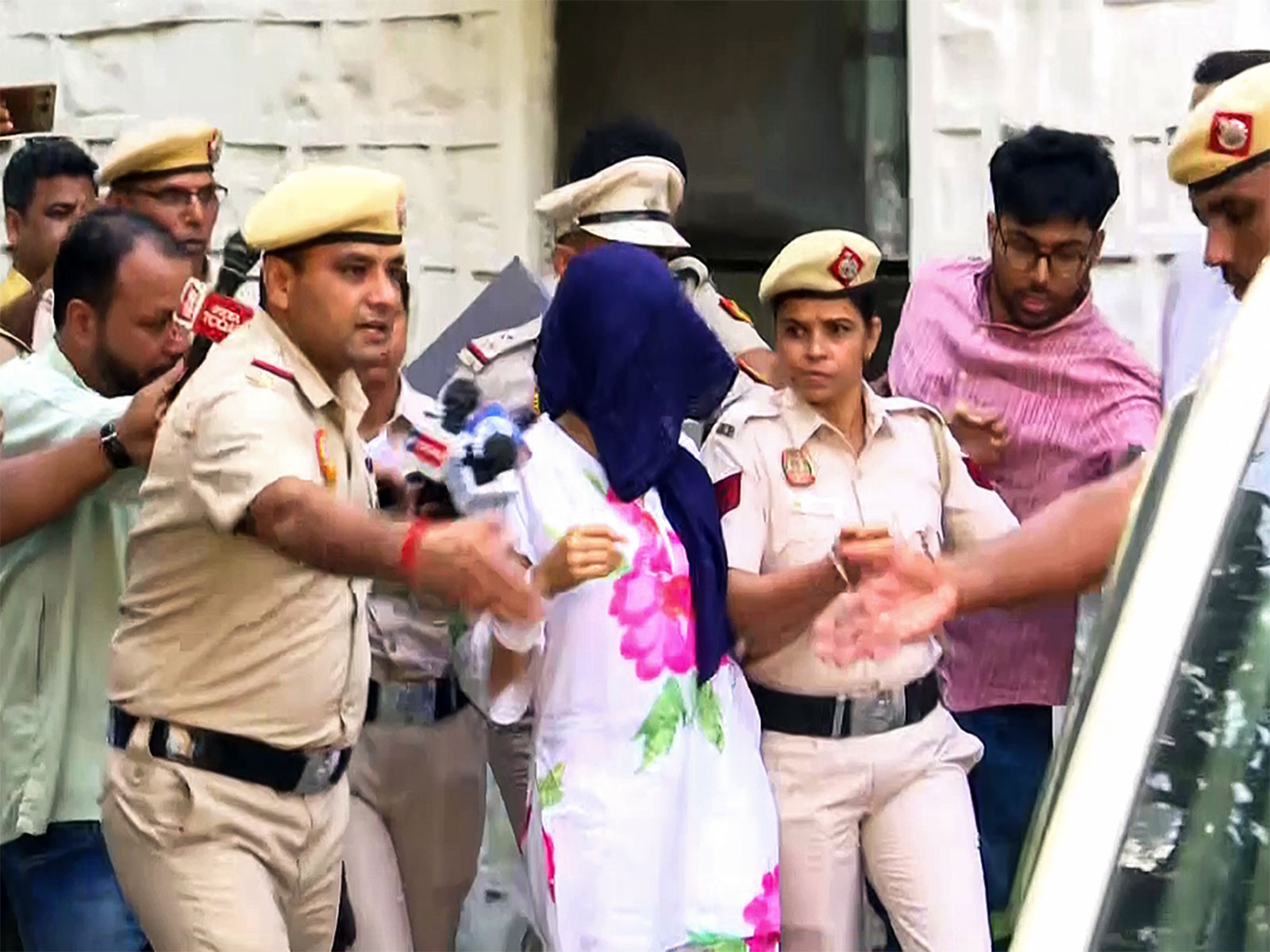 Accused Gaganpreet Kaur in police custody. (File Photo/ANI) Accused Gaganpreet Kaur in police custody. (File Photo/ANI)