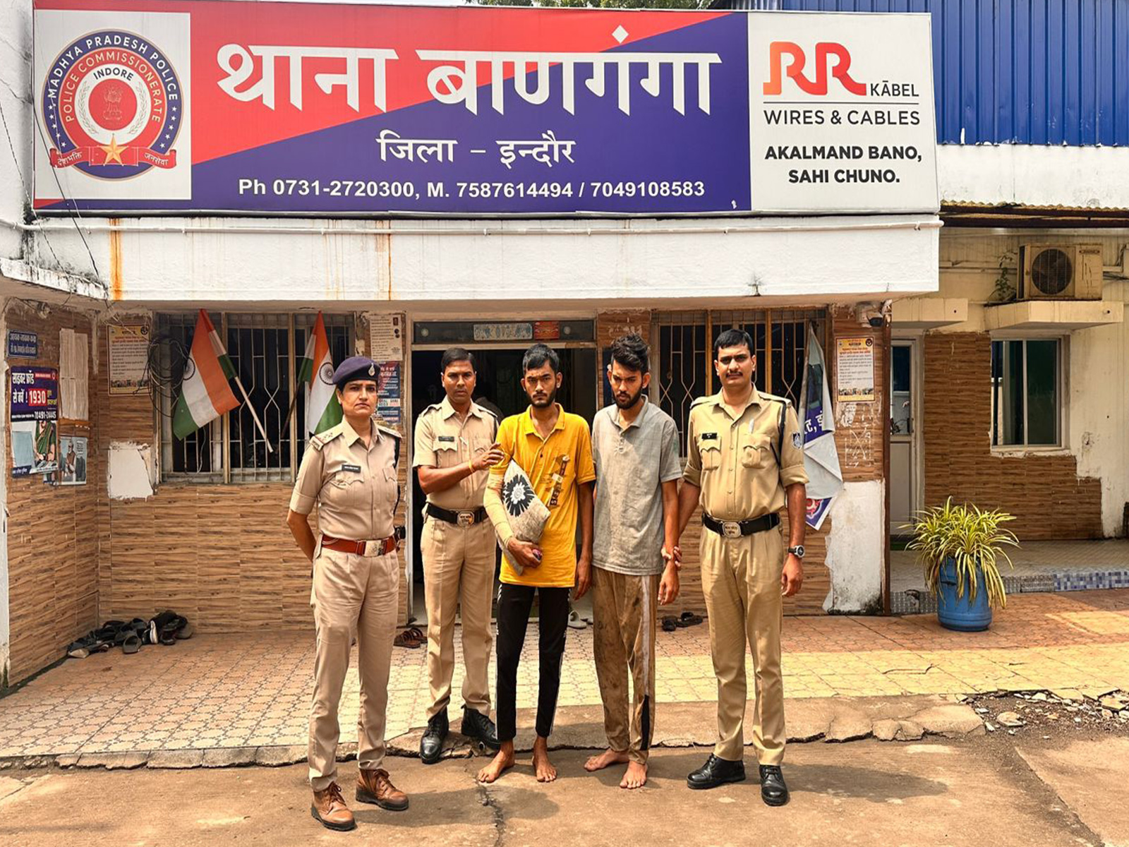 Accused in police custody (Photo/Indore Police)