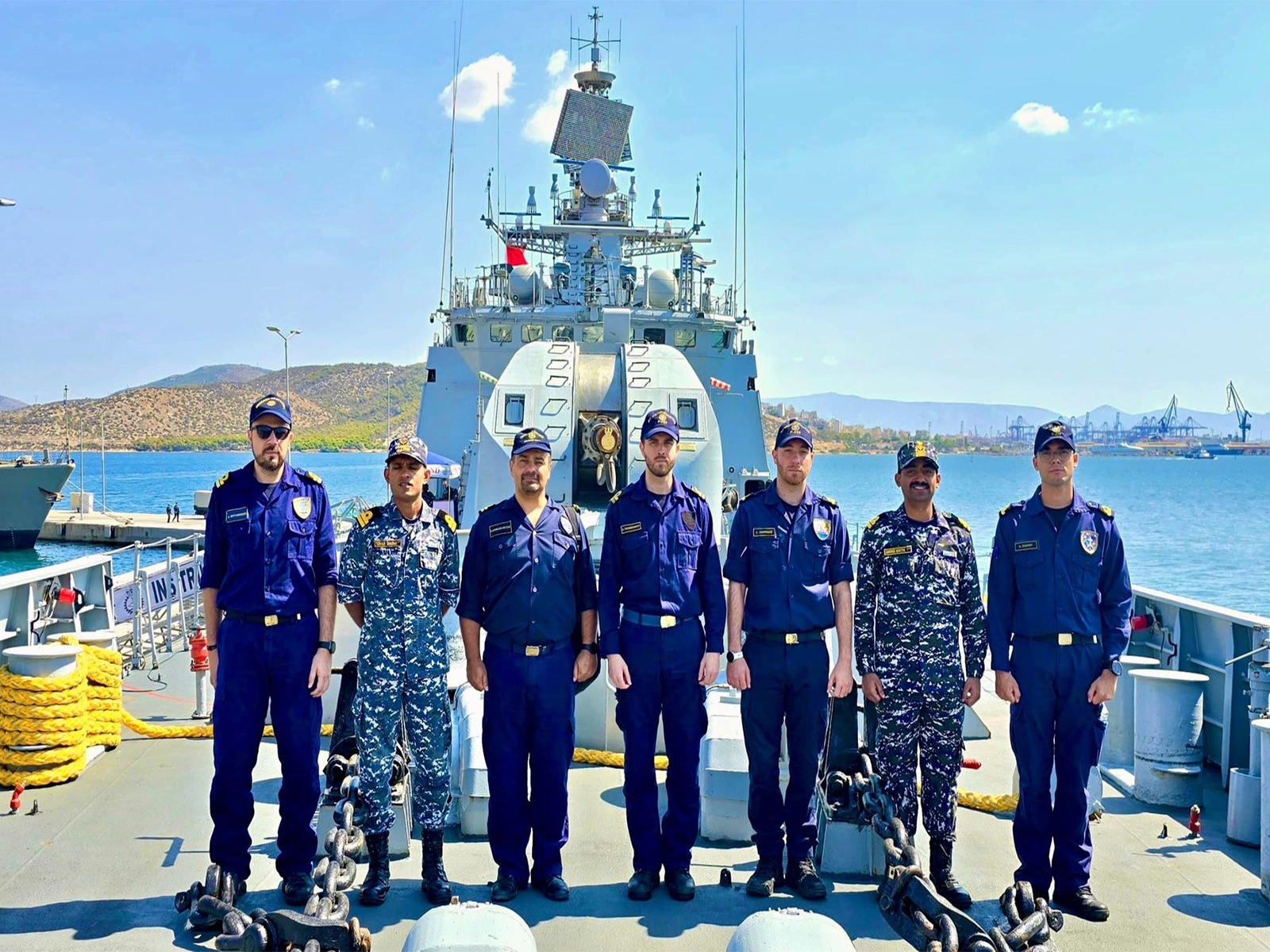 Indian, Hellenic Navy bilateral maritime exercise (Photo/ X@IndianNavy)