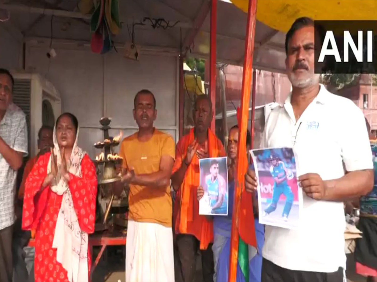 Prayers held in UP's Prayagraj for Team India’s victory. (Photo/ANI)