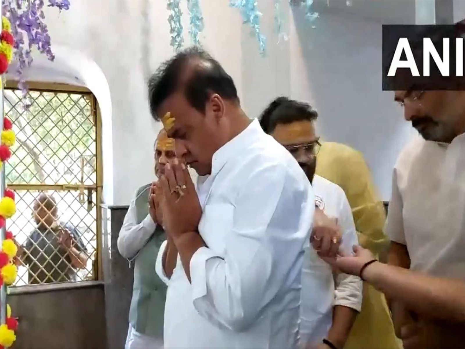 Assam CM Himanta Biswa Sarma offers prayers at Narayani Shila Temple in Haridwar (Photo/ANI)
