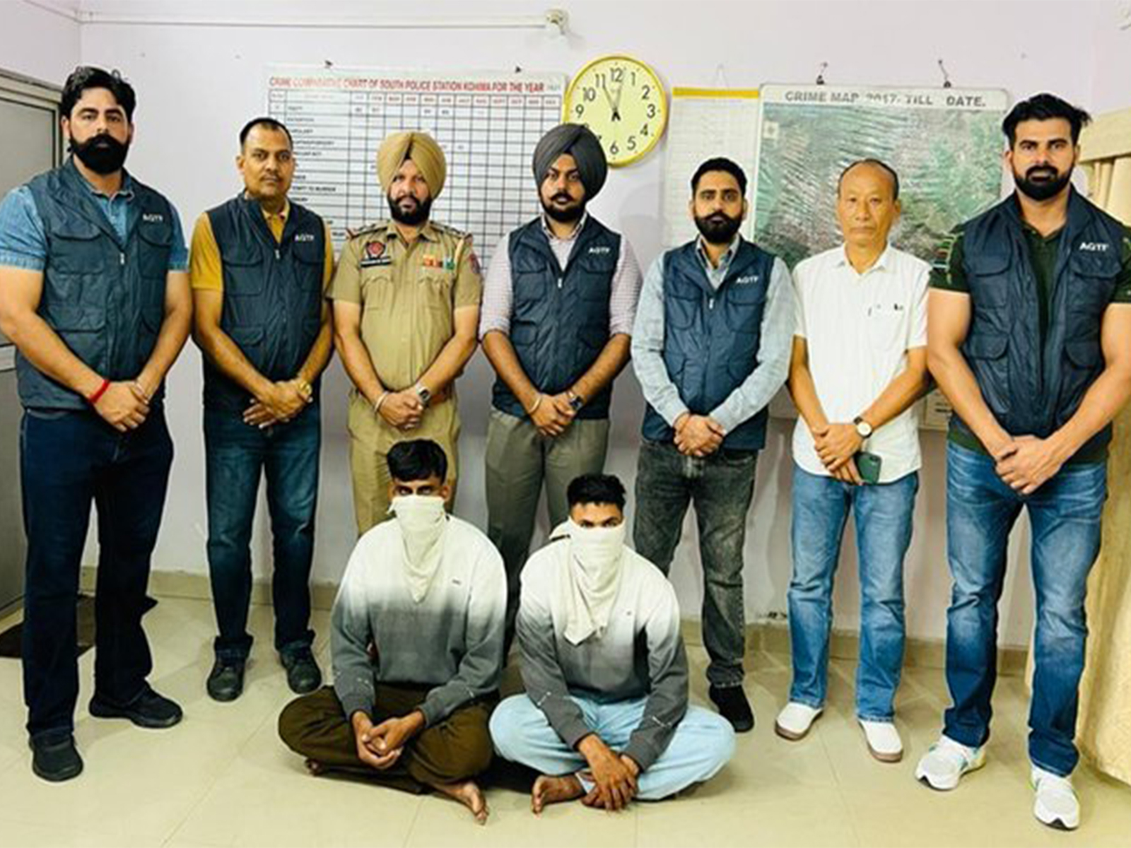 Punjab AGTF nabs two accused in Batala murder case from Nagaland in joint operation (Photo: x/@DGPPunjabPolice)