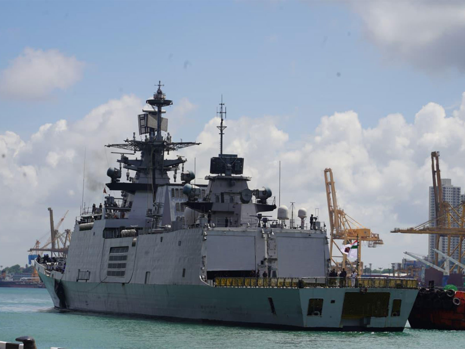 Indian Navy’s INS Satpura arrives in Colombo (Photo/X@indiannavy) Indian Navy’s INS Satpura arrives in Colombo (Photo/X@indiannavy)