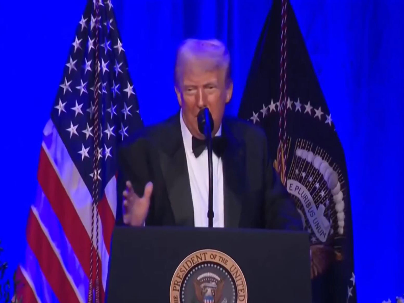 US President Donald Trump addresses the American Cornerstone Institute's Founders Dinner at Mount Vernon (Photo/Reuters) US President Donald Trump addresses the American Cornerstone Institute's Founders Dinner at Mount Vernon (Photo/Reuters)